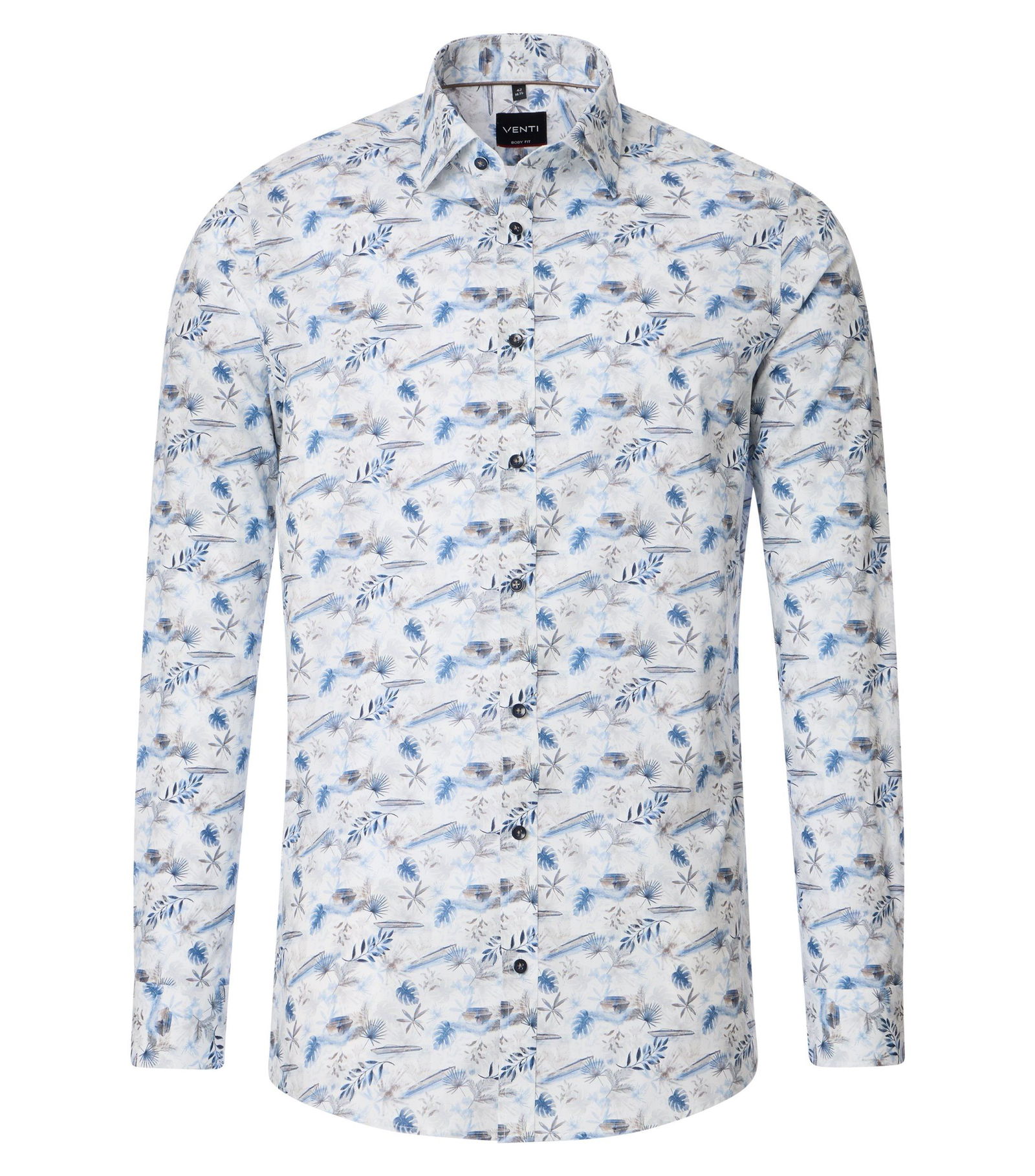 VENTI |  VENTI Hemd Modern Fit  | 44 | blau