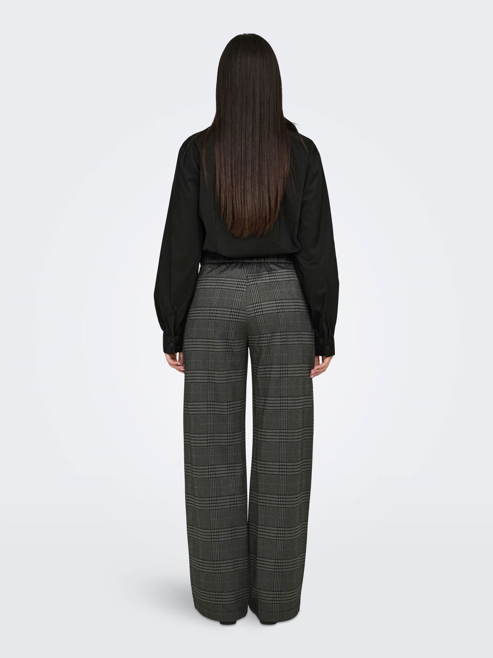 JDY | JDYGEGGO MIA LONG CHECK PANT JRS NOOS | XL/32 | granite grey