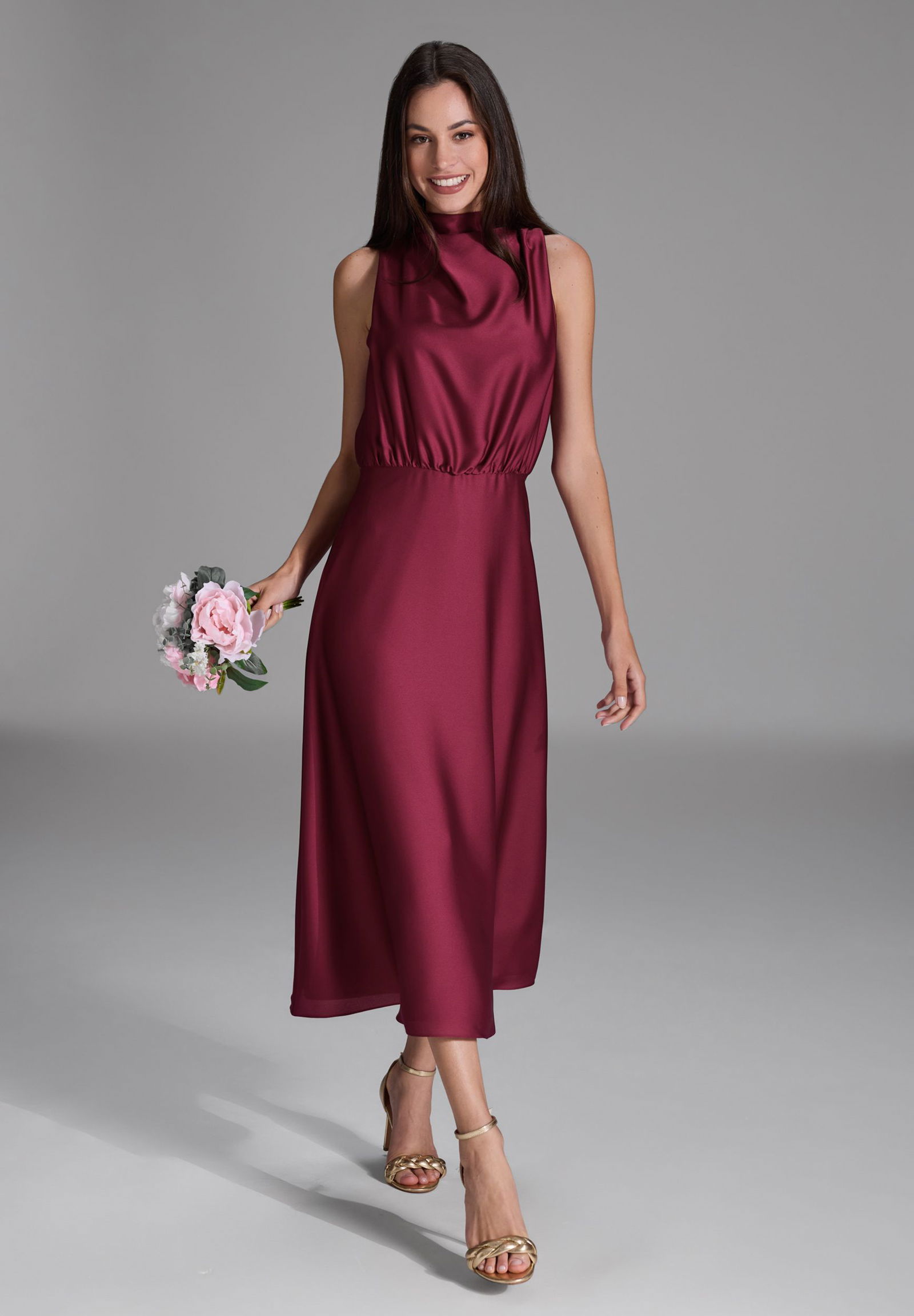 SWING | SWING Langes Kleid | 38 | ruby red