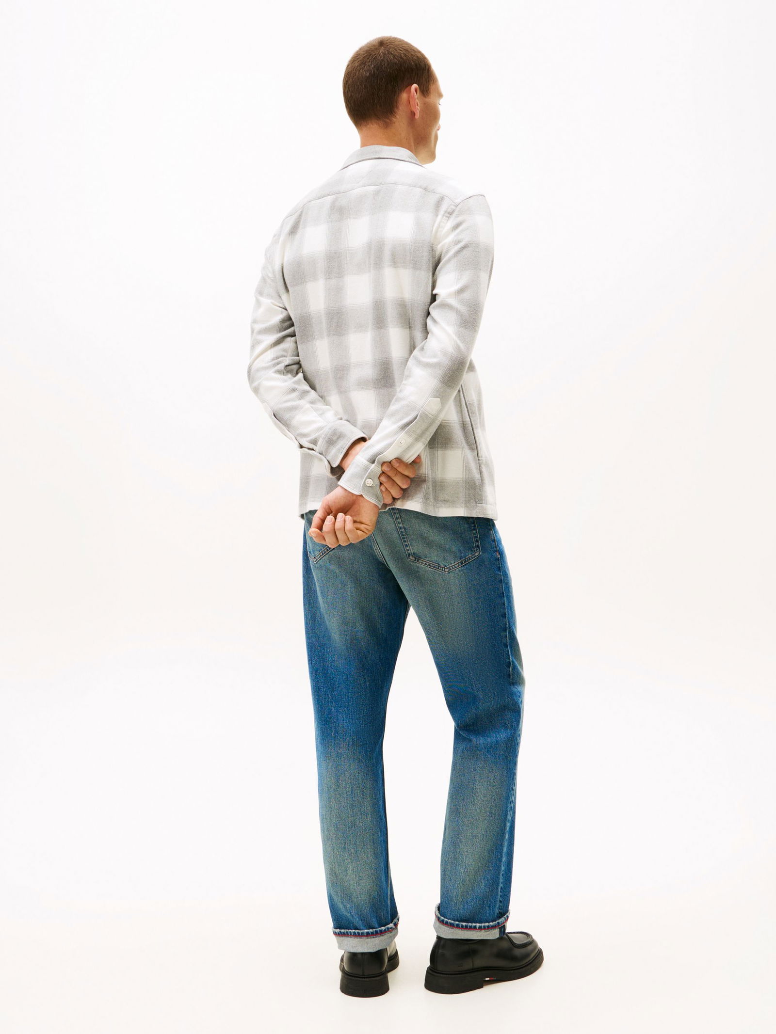 Tommy Hilfiger | Tommy Hilfiger Hemd Regular Fit | L | ivory / city grey / multi