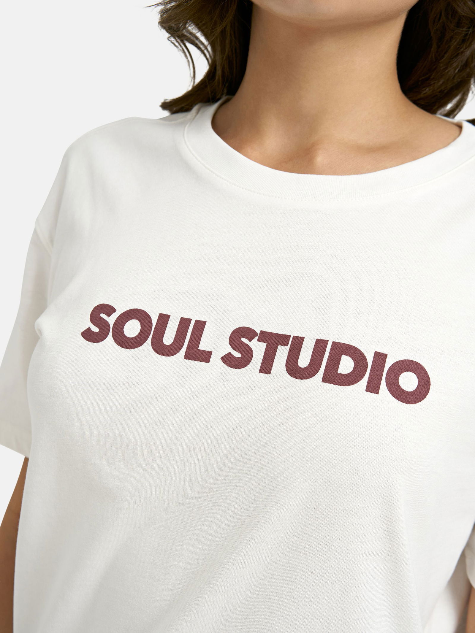  | T-SHIRT WORDING, CREAM WHITE | M | cream white