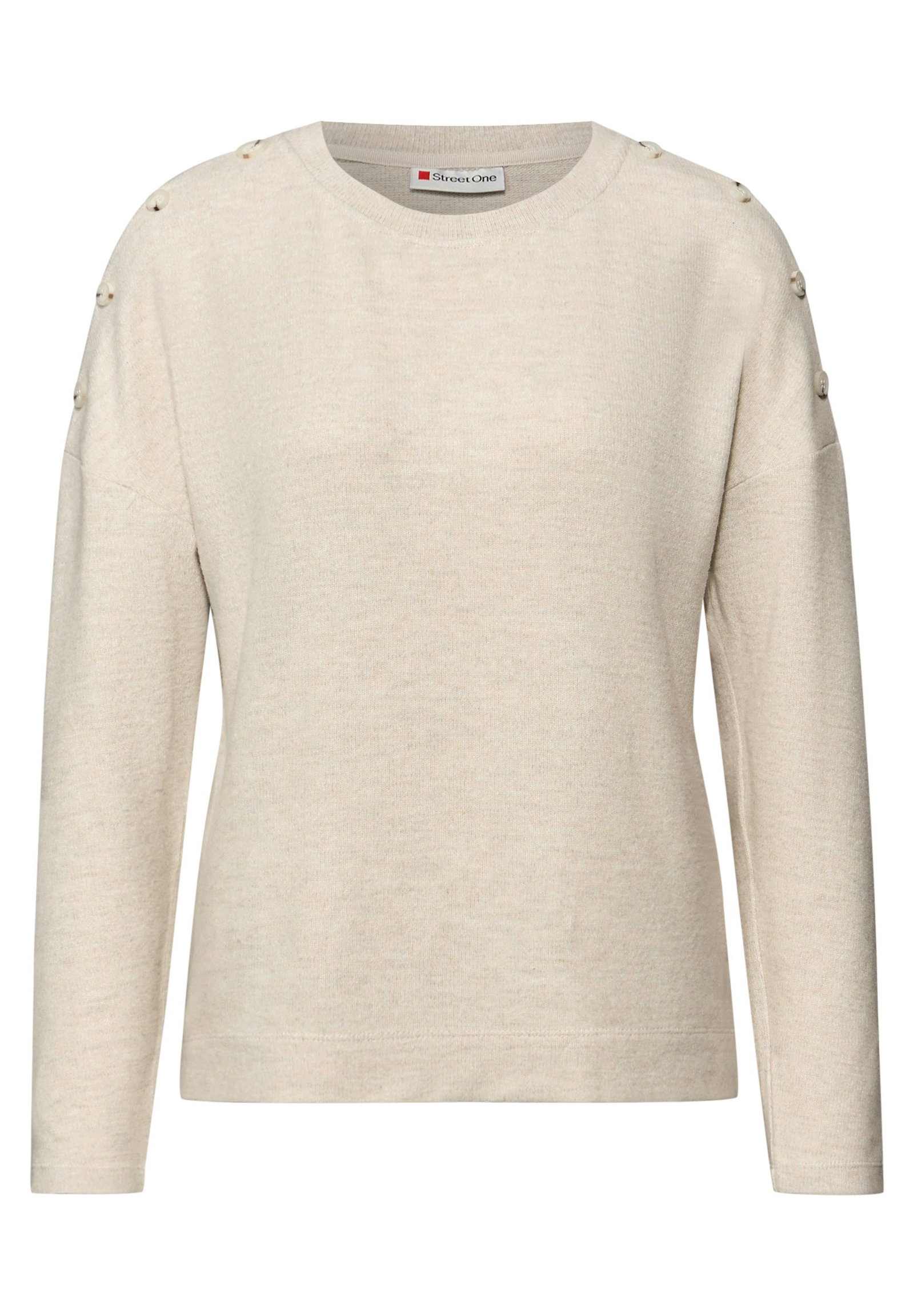 e6a8301d6d0252fd3e3dbba990ccae35 | LTD QR soft melange look shirt, cotton beige mel. | 42