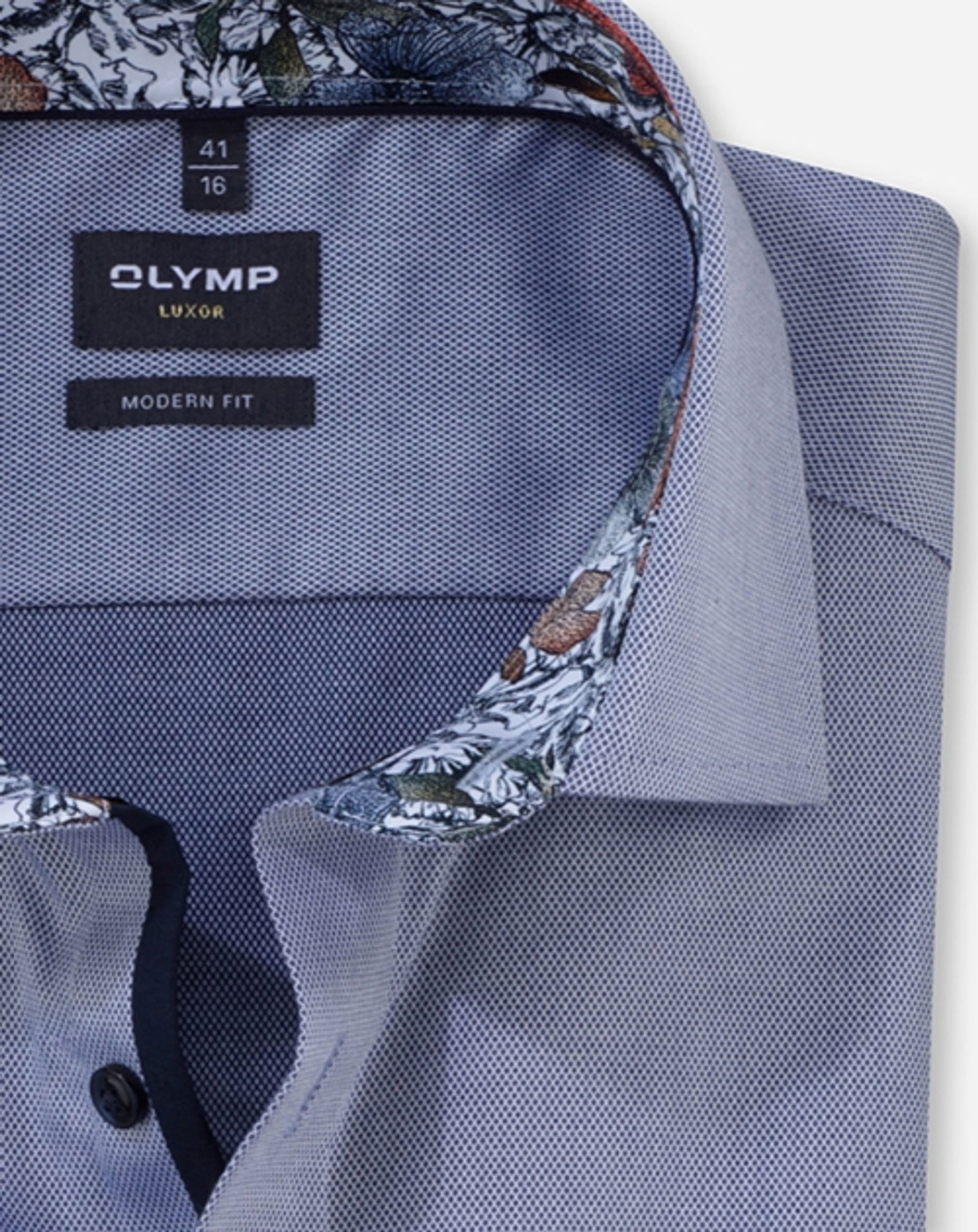 Olymp |  Olymp Hemd Modern Fit  | 42 | marine
