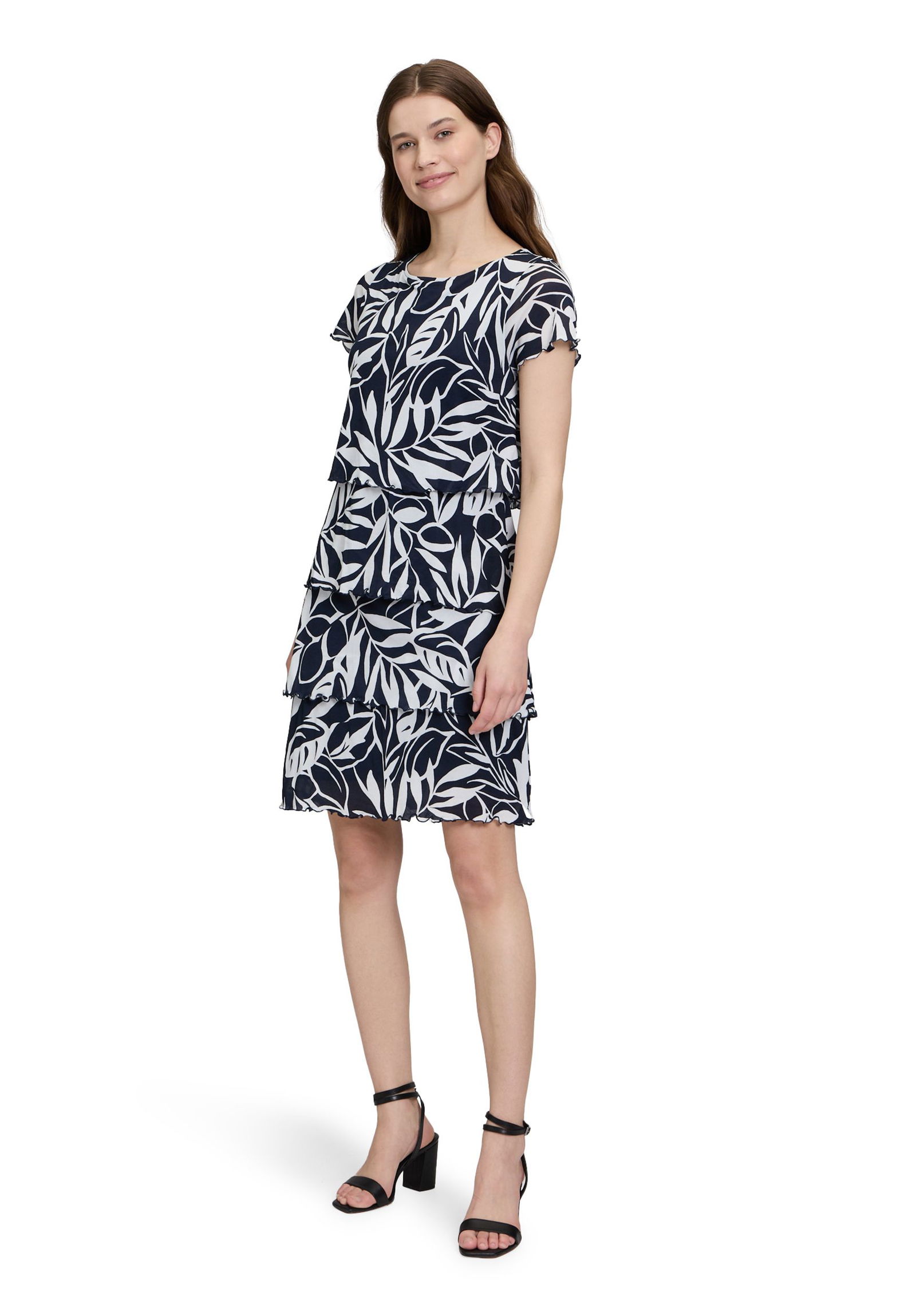 Betty Barclay |  Betty Barclay Freizeitkleid  | 48 | dunkelblau/weiß