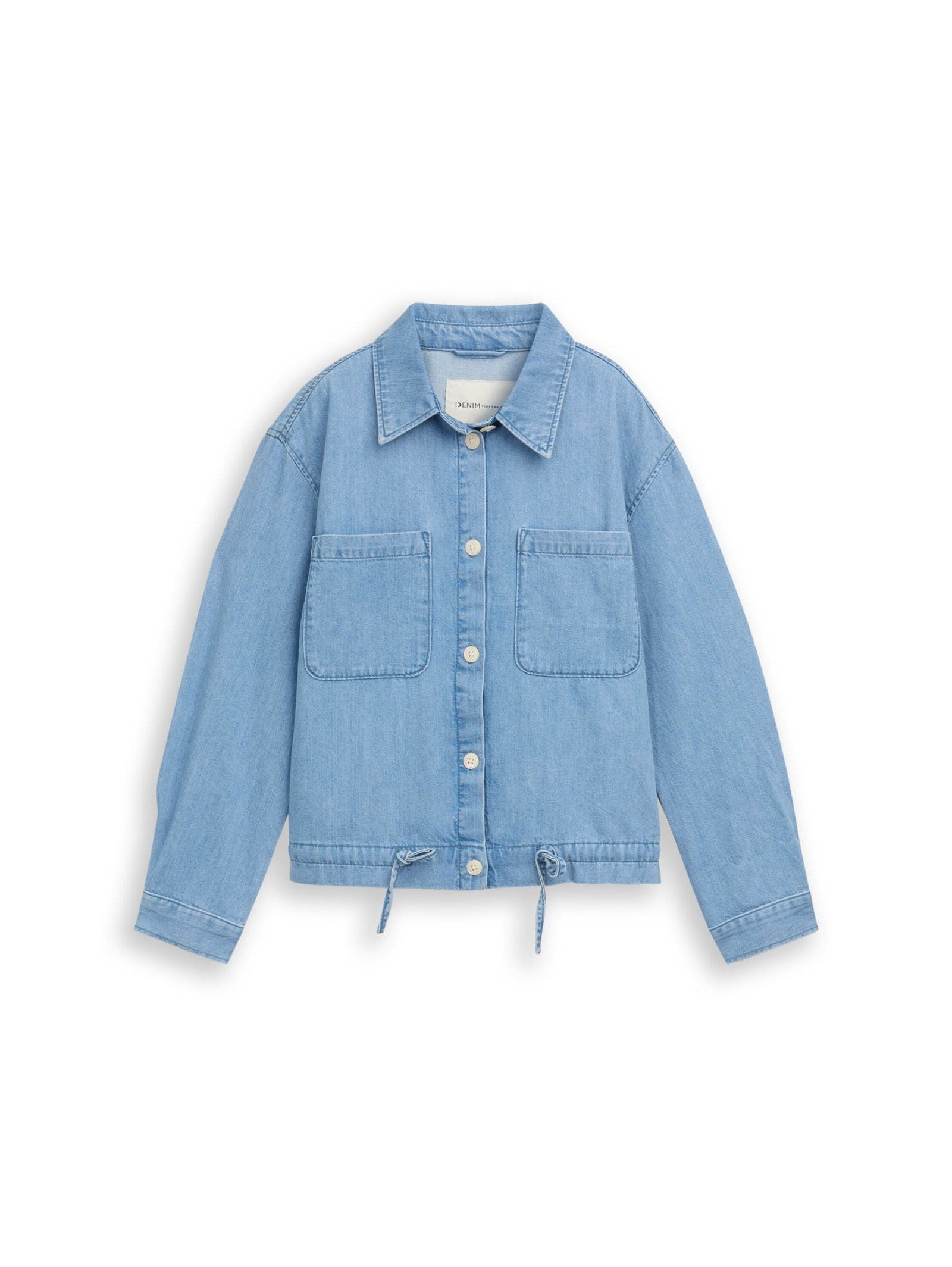 summer denim jacket, Used Bleached Blue Denim #1