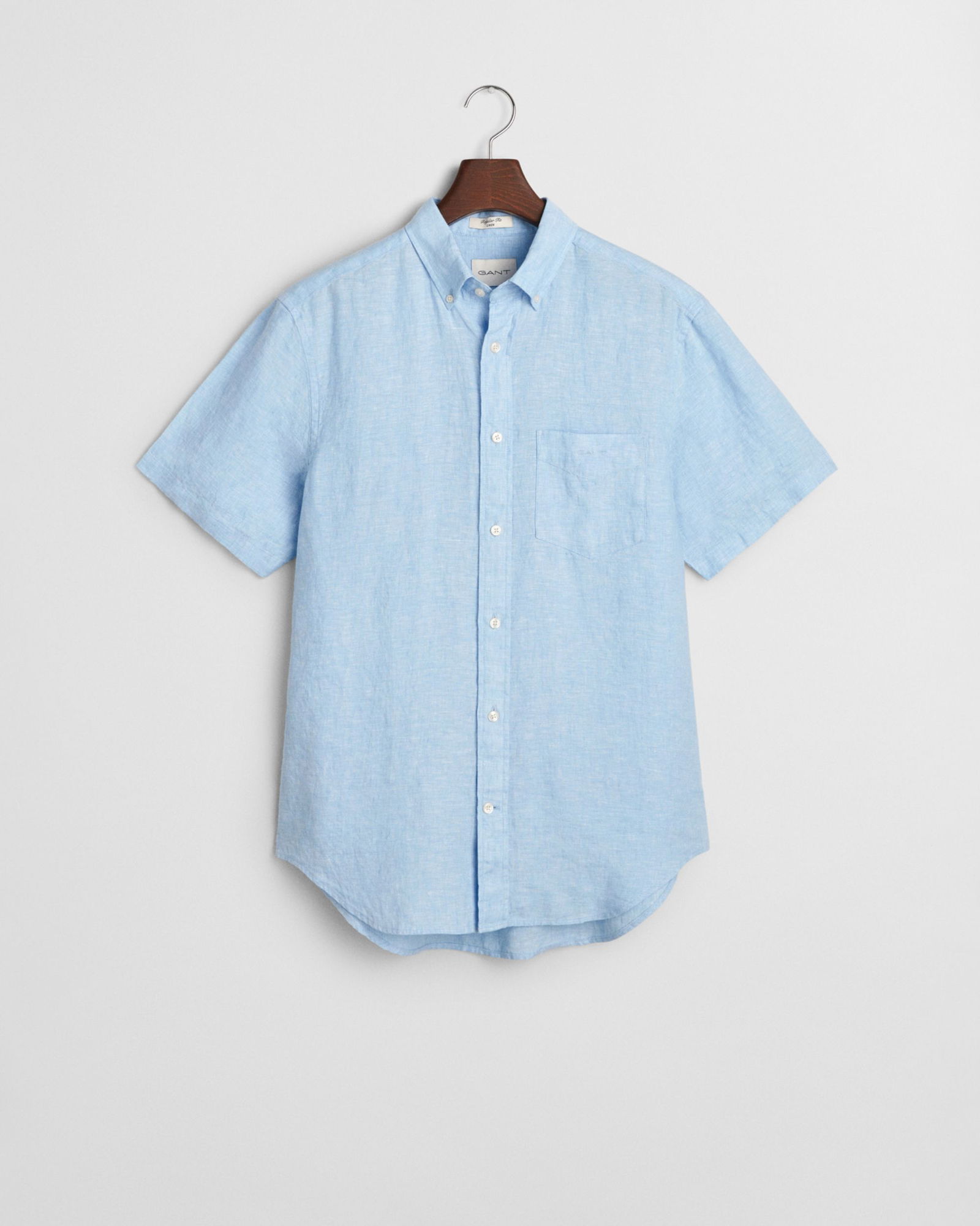 49e0d8e73e353d3eee2c432b8536c2bd  |  REG LINEN SS SHIRT, CAPRI BLUE | XXXL | capri blue