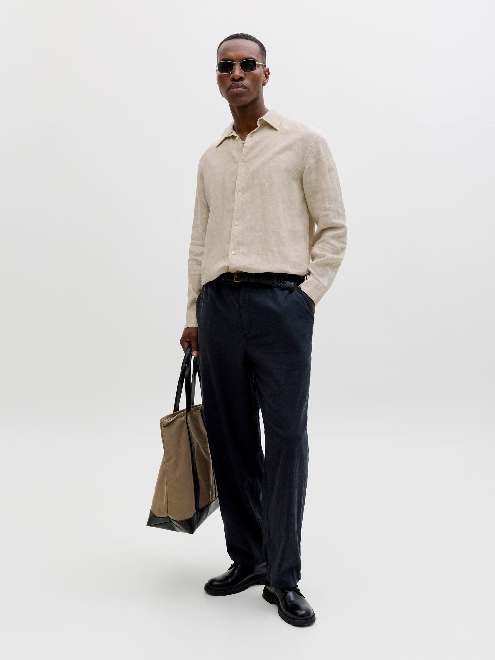 Jack&Jones |  Jack&Jones Hemd Super Slim Fit  | M | silver lining