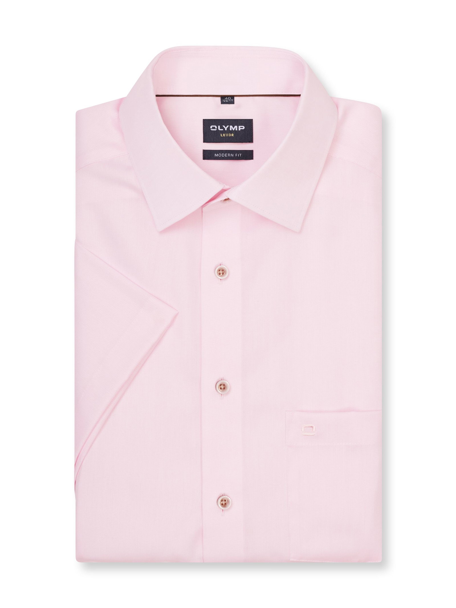 Olymp |  Olymp Hemd Modern Fit  | 40 | hellrosé