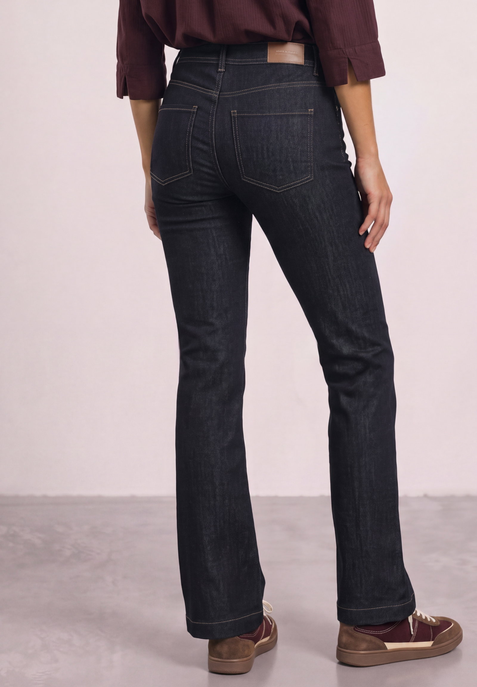 QR Style Blaire Bootcut,hw,rin, Rinse Soft Washed #4