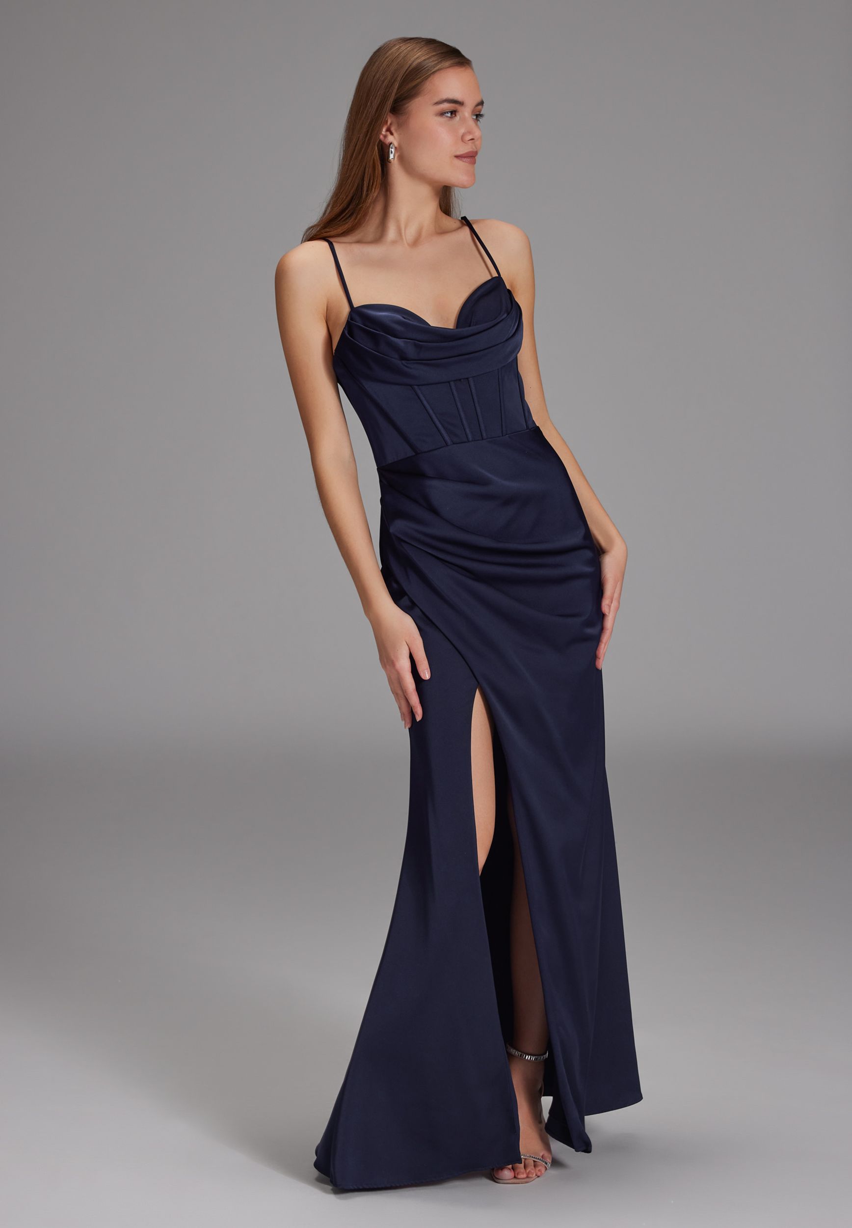 Hey Kyla |  Hey Kyla Langes Kleid  | 32 | navy