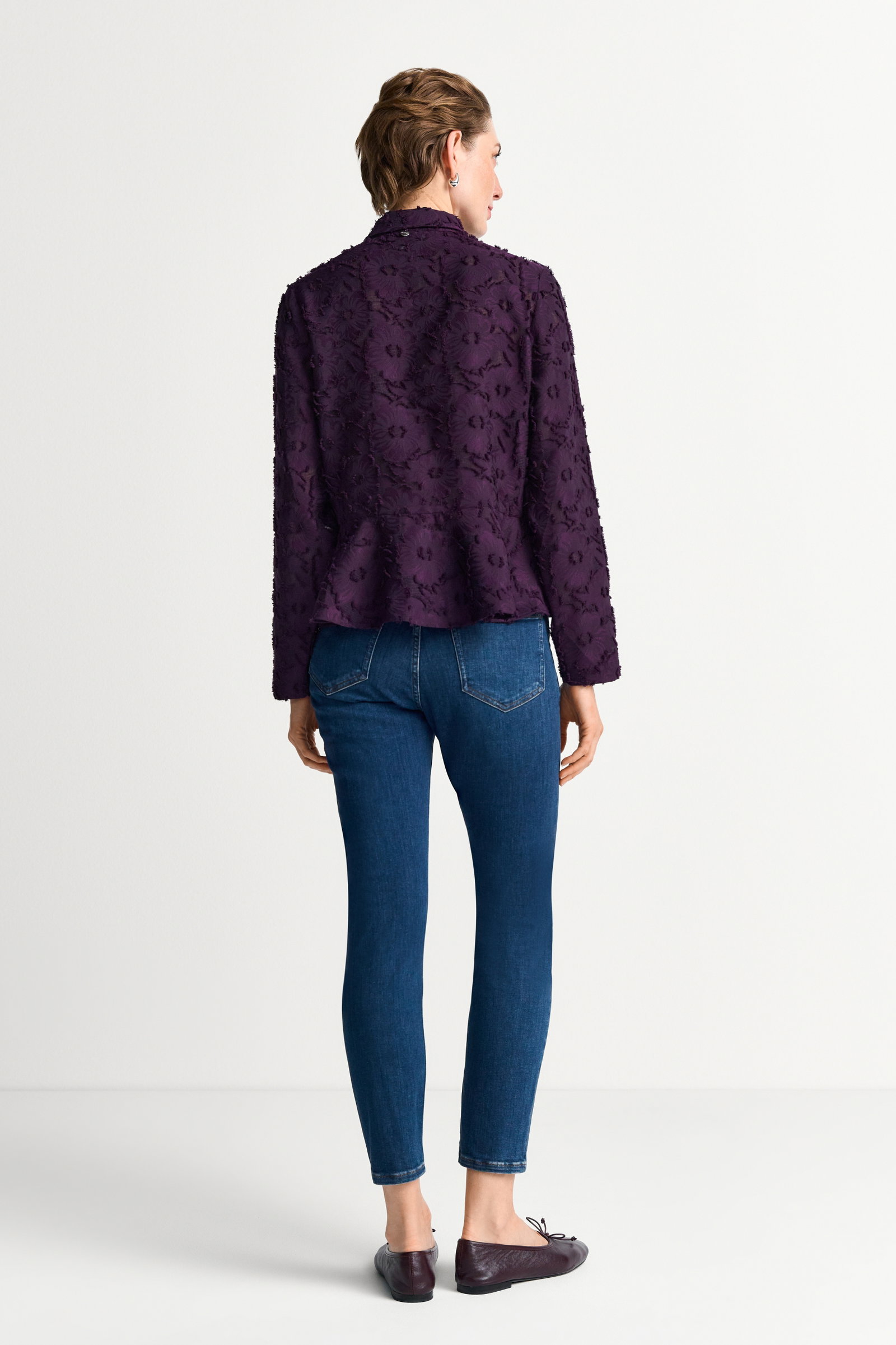 Blouse with Structure, mulberry #4