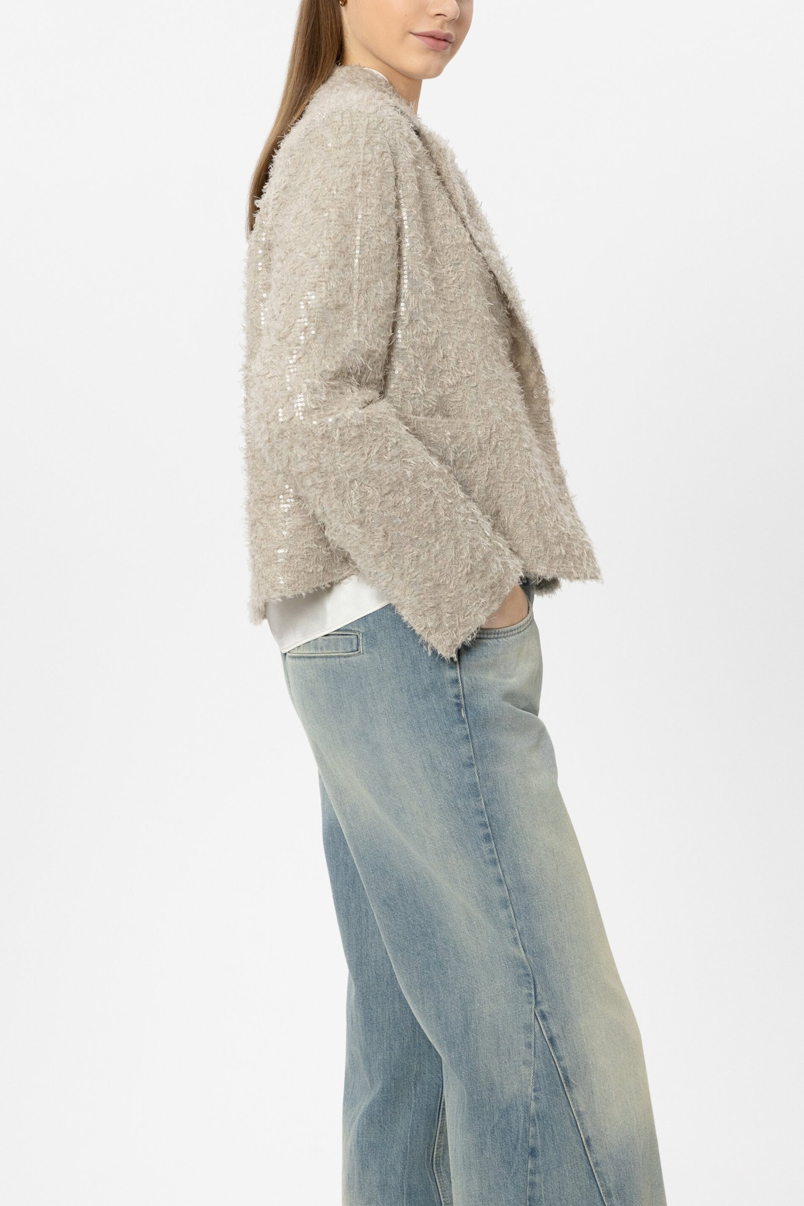 Luisa Cerano kurze Cabanjacke aus edlem Fil Coupé #3