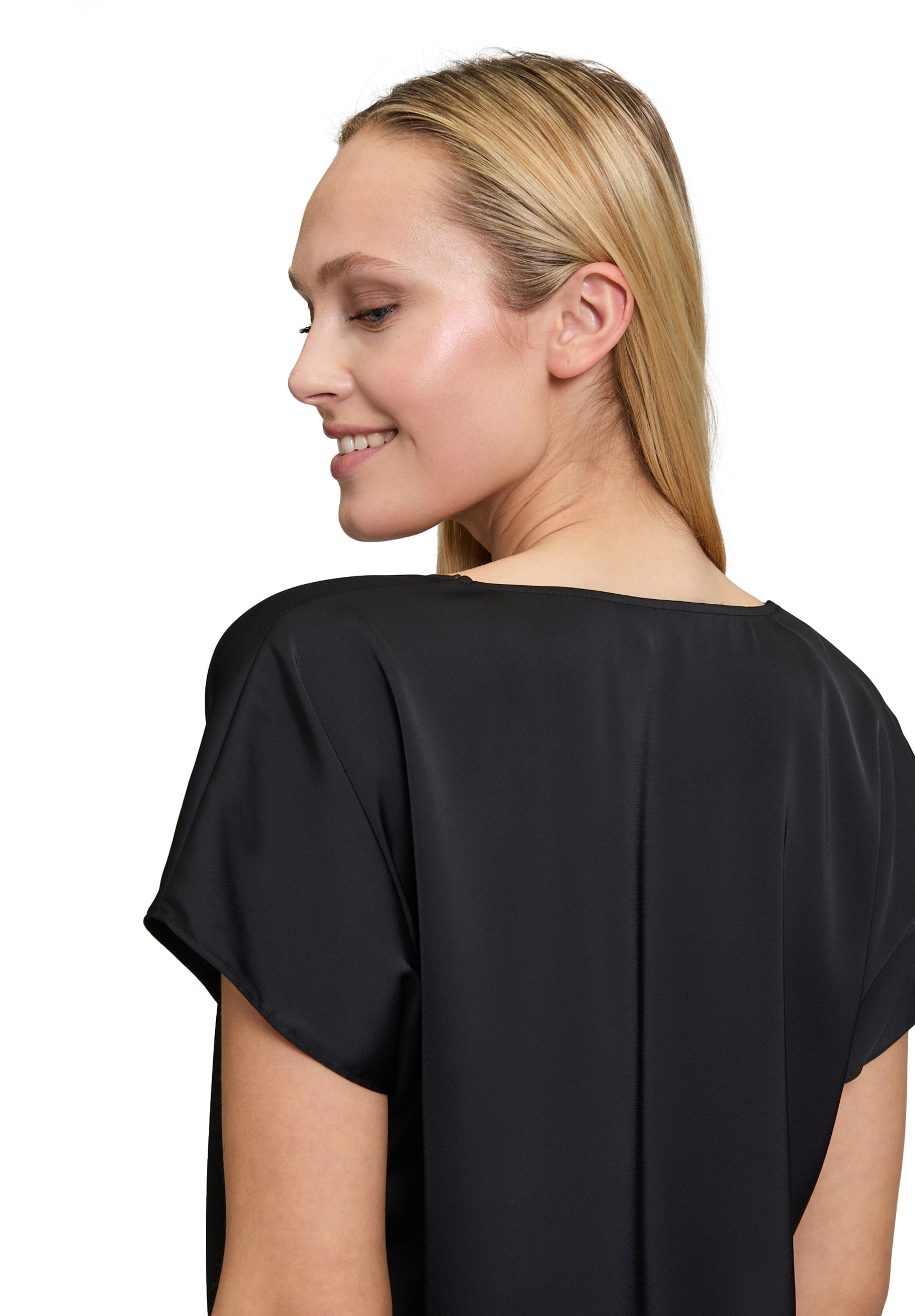 V by Vera Mont |  Satin-Bluse | 46 | schwarz