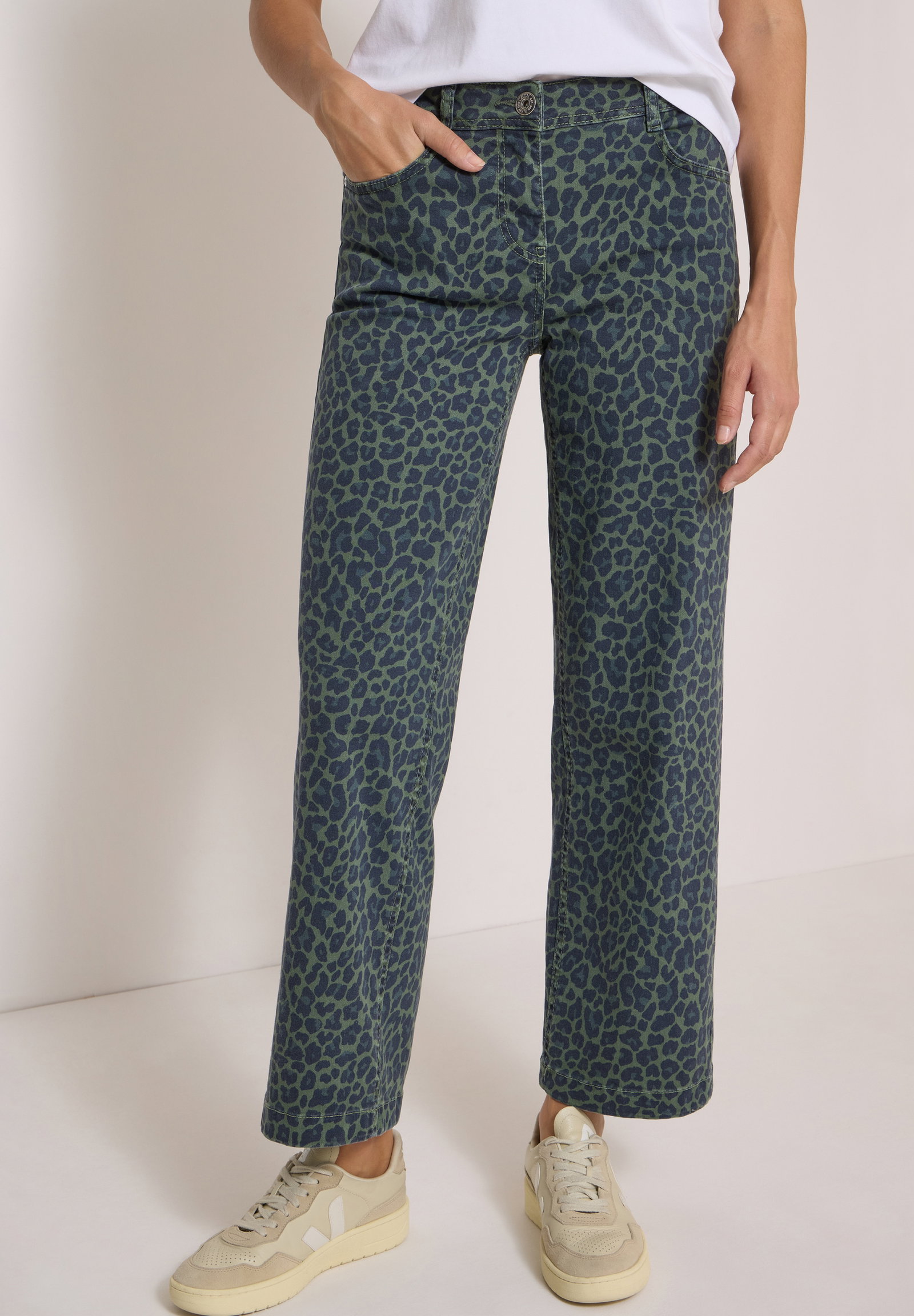 Style Neele Leo Print OD, dried olive green #6