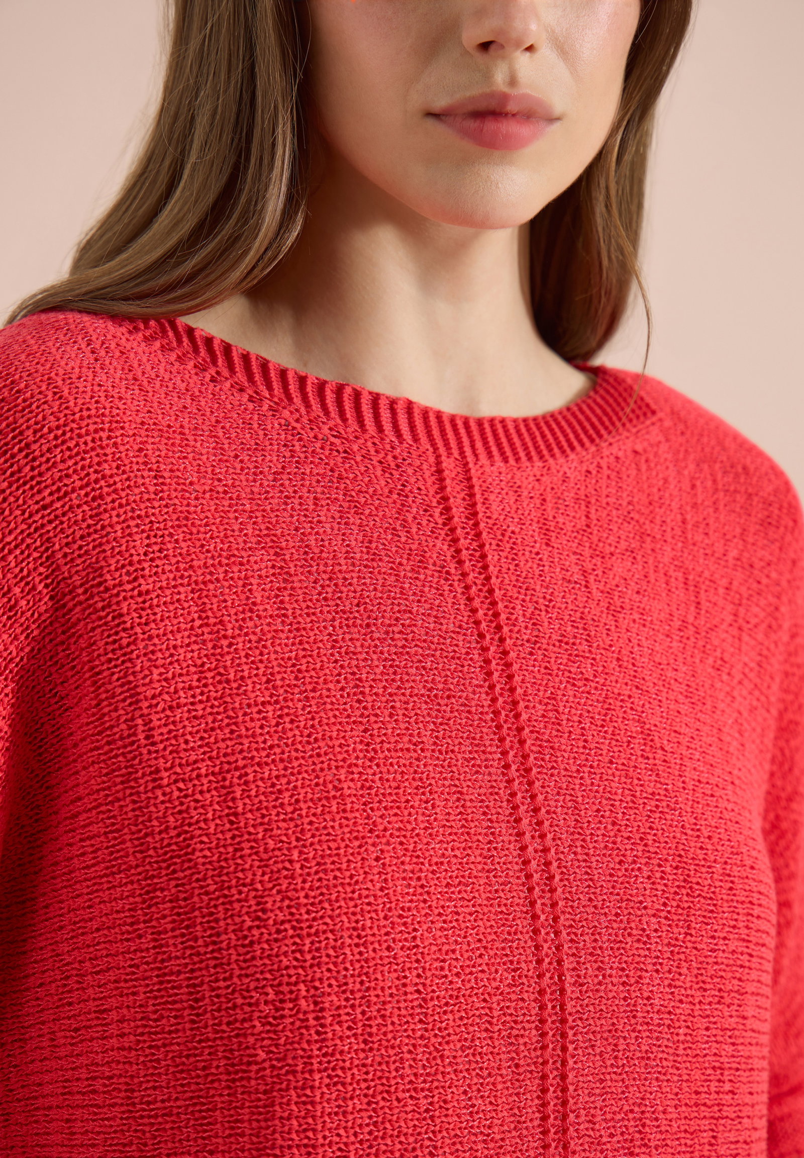 Tapeyarn Dolman, coral #6