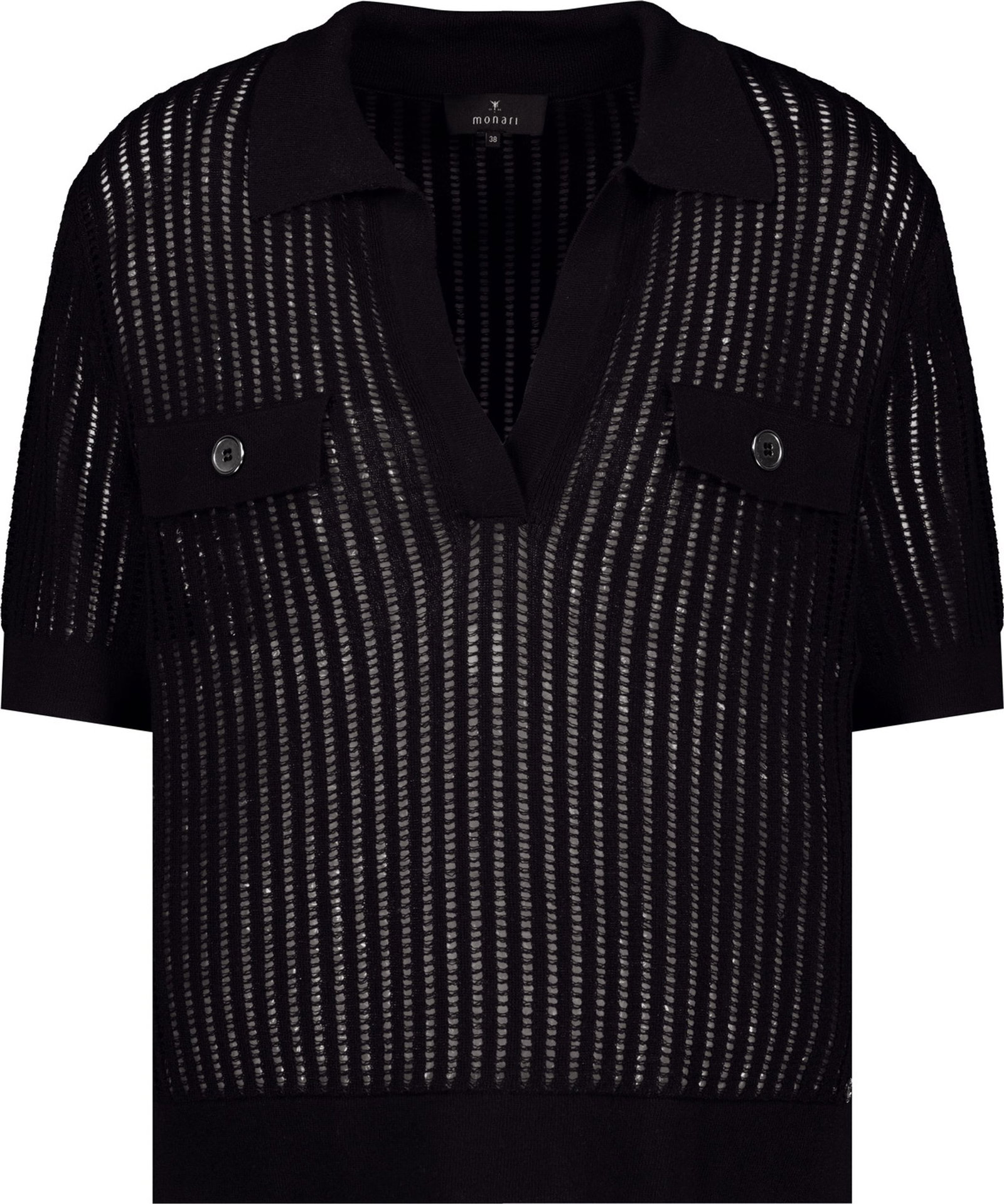 Monari |  Monari Poloshirt  | 42 | schwarz