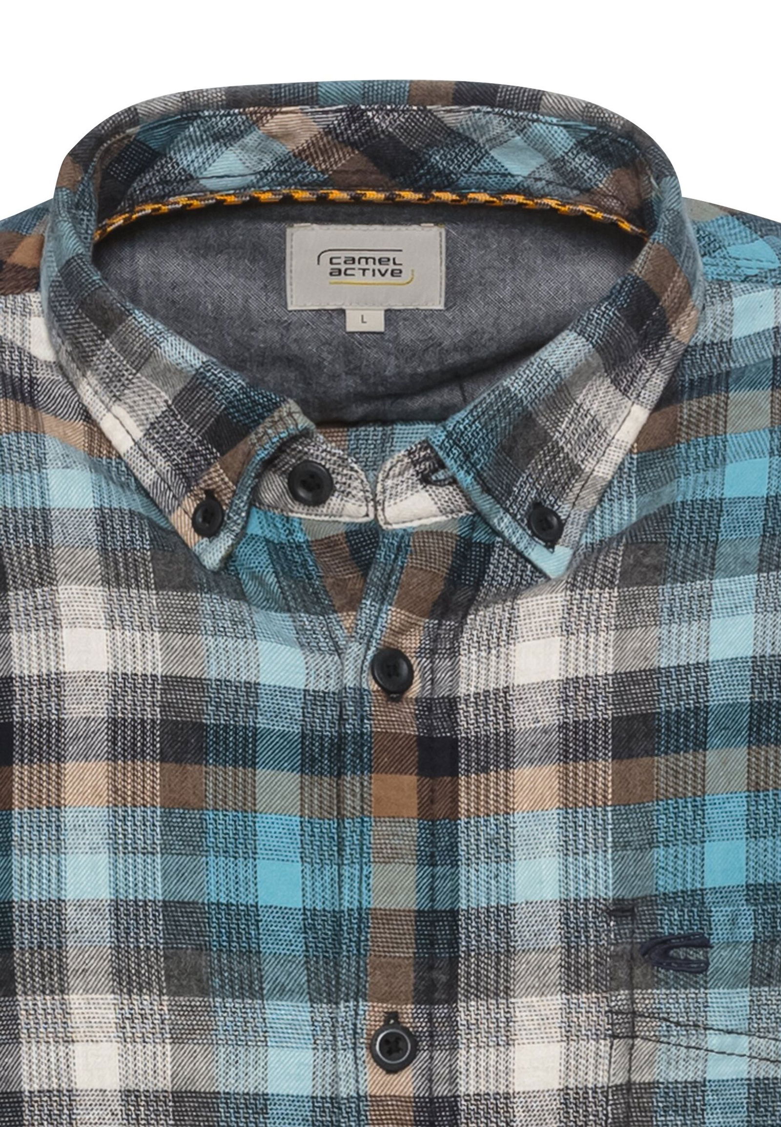 Camel Active |  Camel Active Hemd Regular Fit  | XL | elemental blue