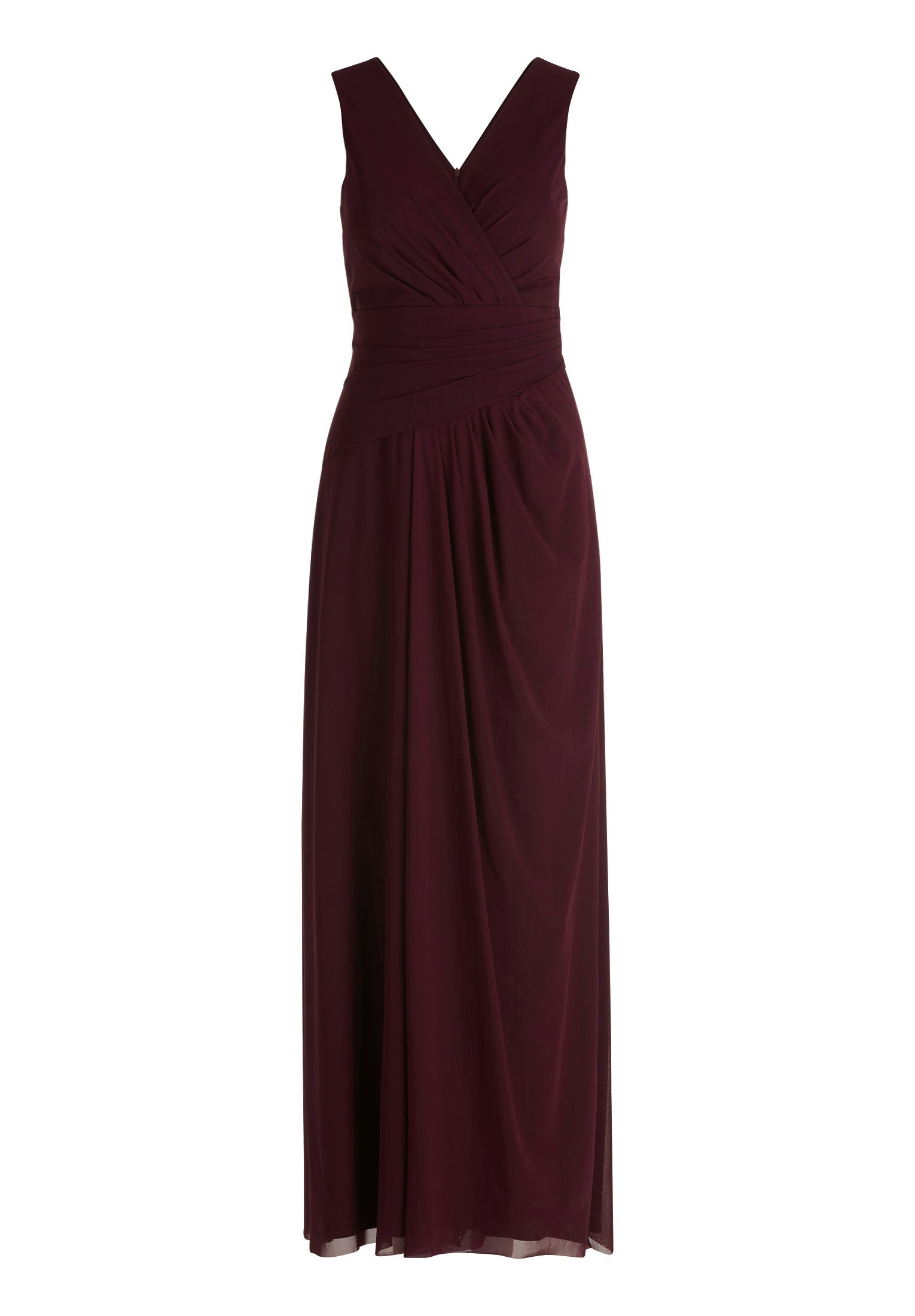 Kleid Lang ohne Arm, Strong Aubergine #1