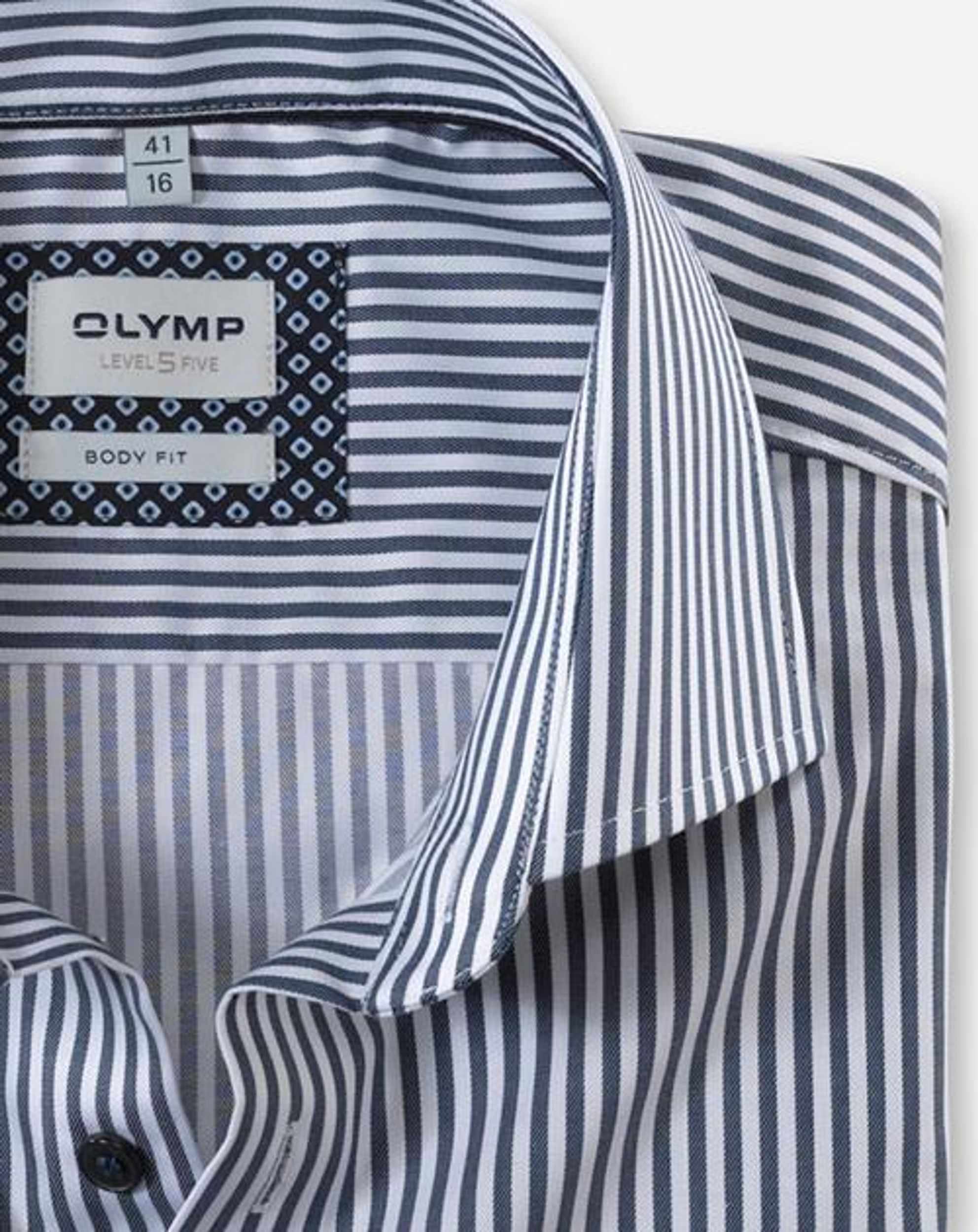 Olymp |  Olymp Hemd Modern Fit  | 43 | marine