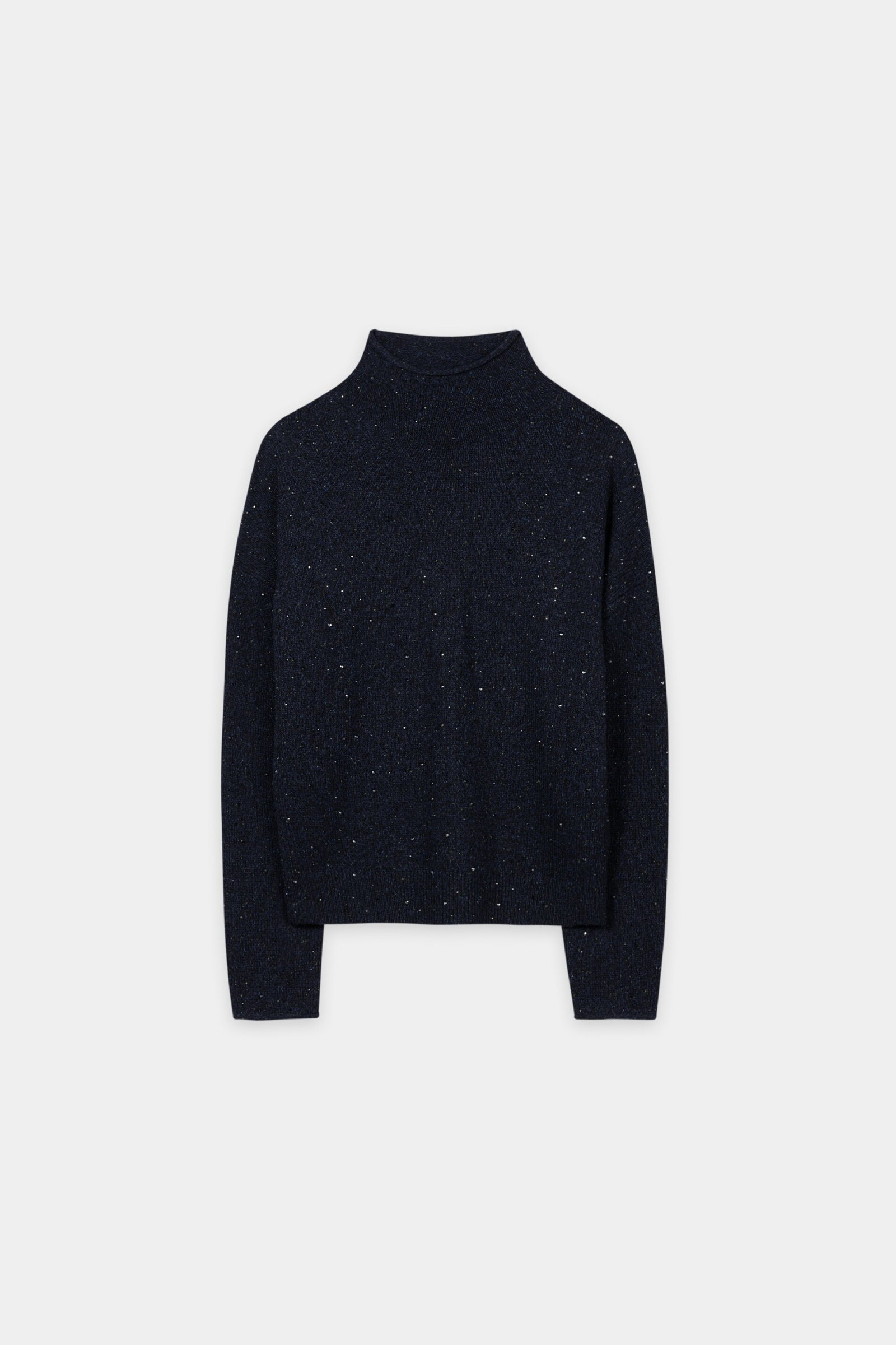 Turtleneck mit Schmucksteinen, winter navy #1