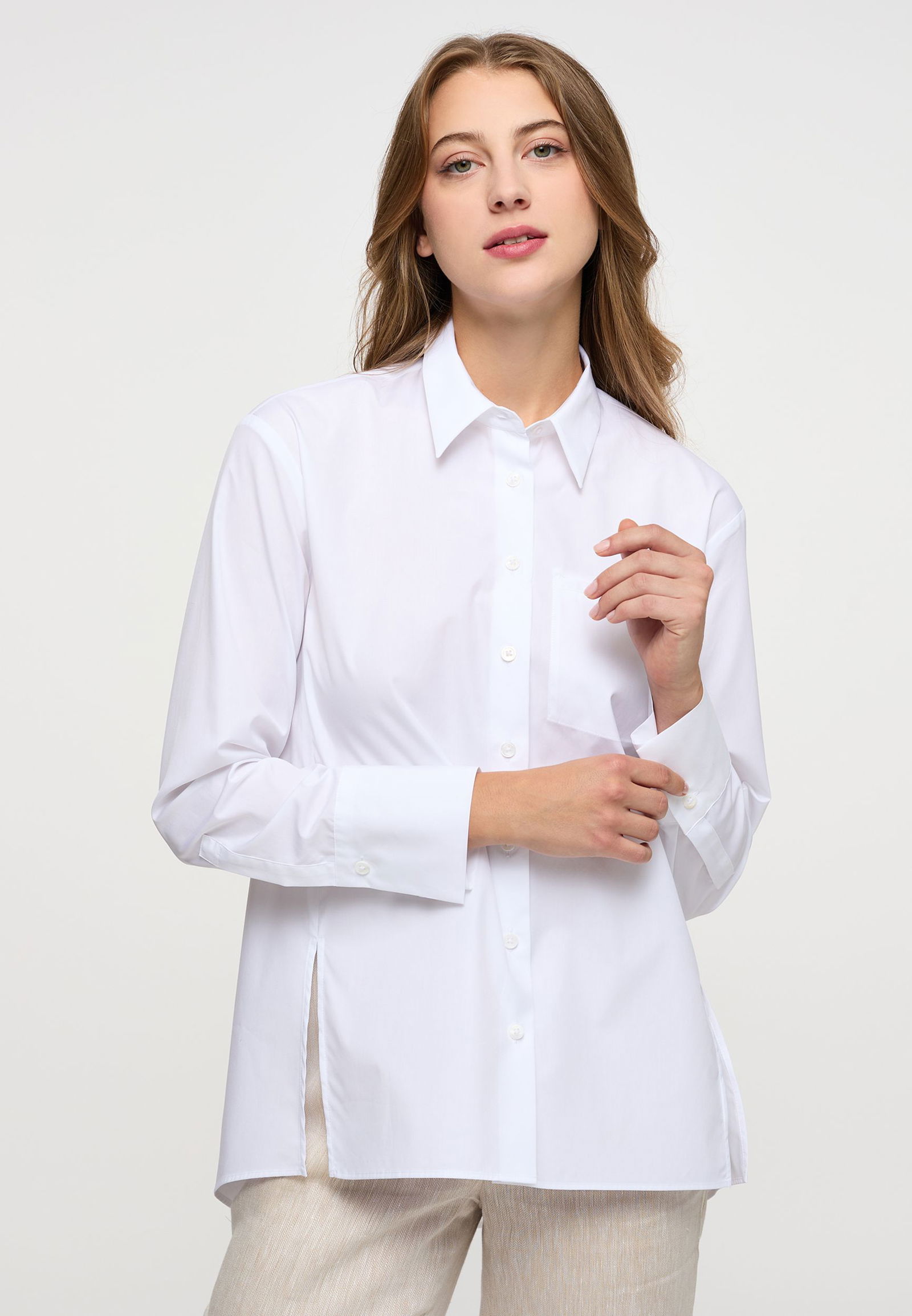 eabbe2e285ef679dce36716b1126cba5 Eterna Popeline-Bluse