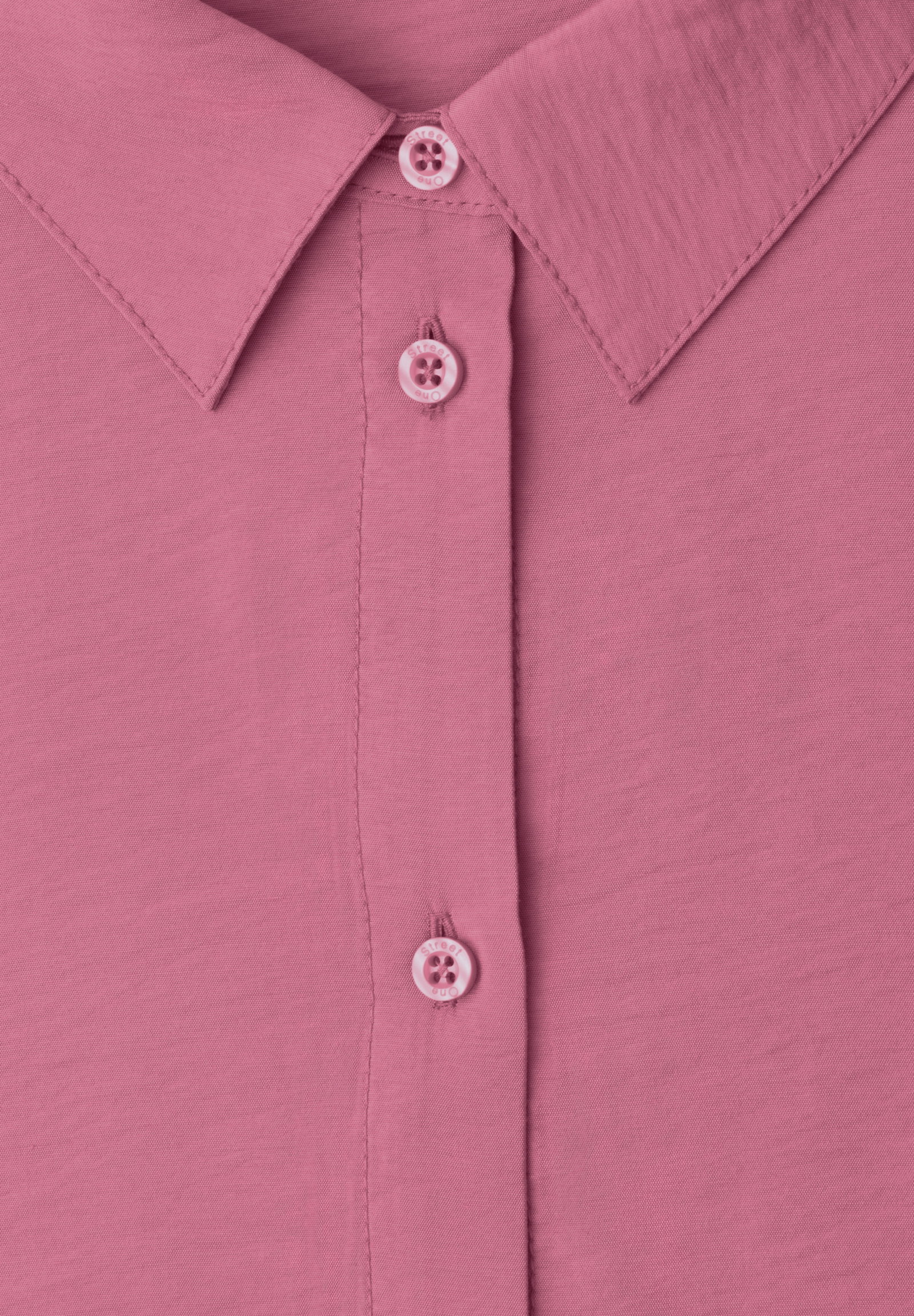 Buttoned shirtcollar blouse w, blush berry #2