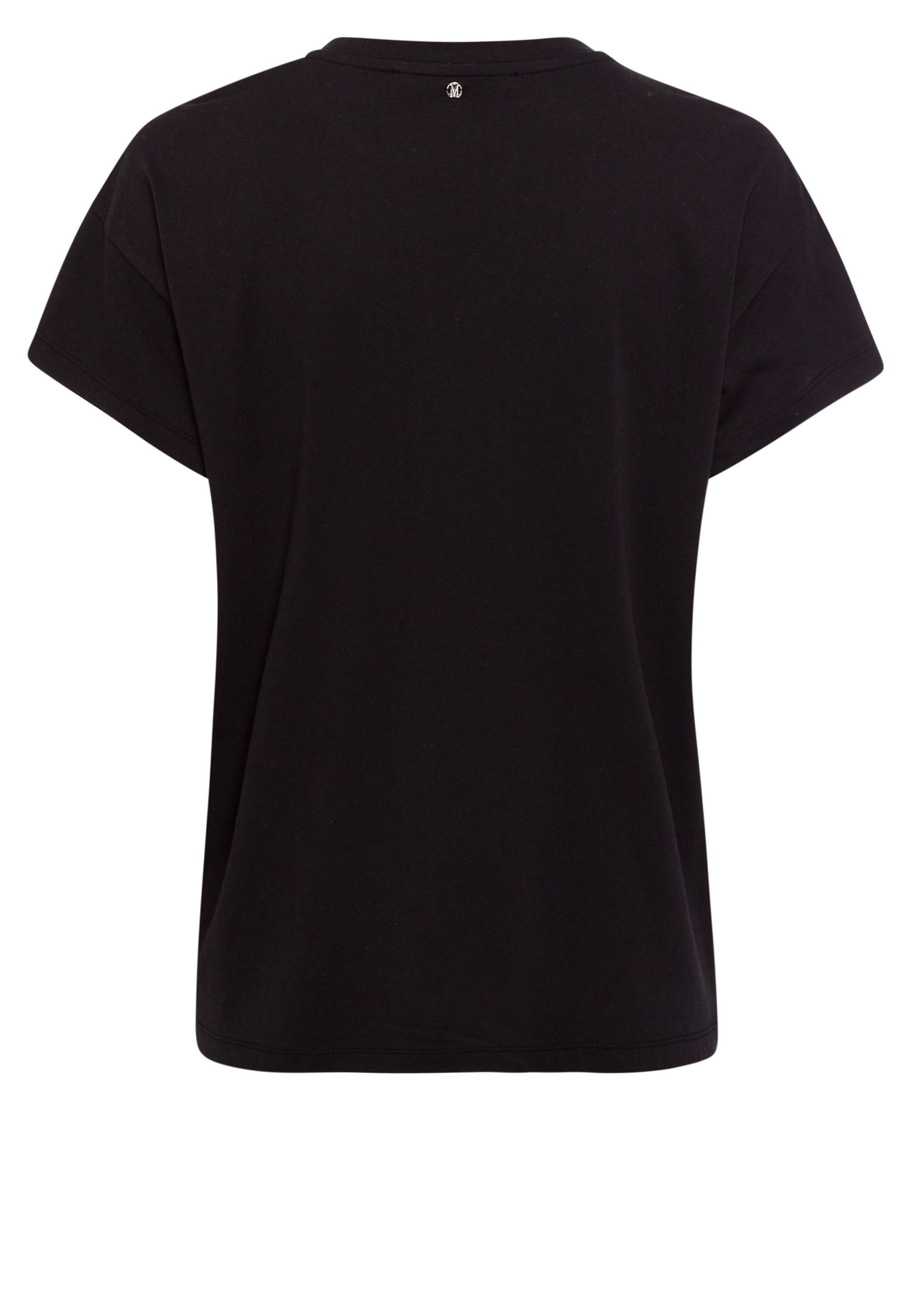 Marc Aurel |  T-Shirt mit Hotfix Logo | 44 | black