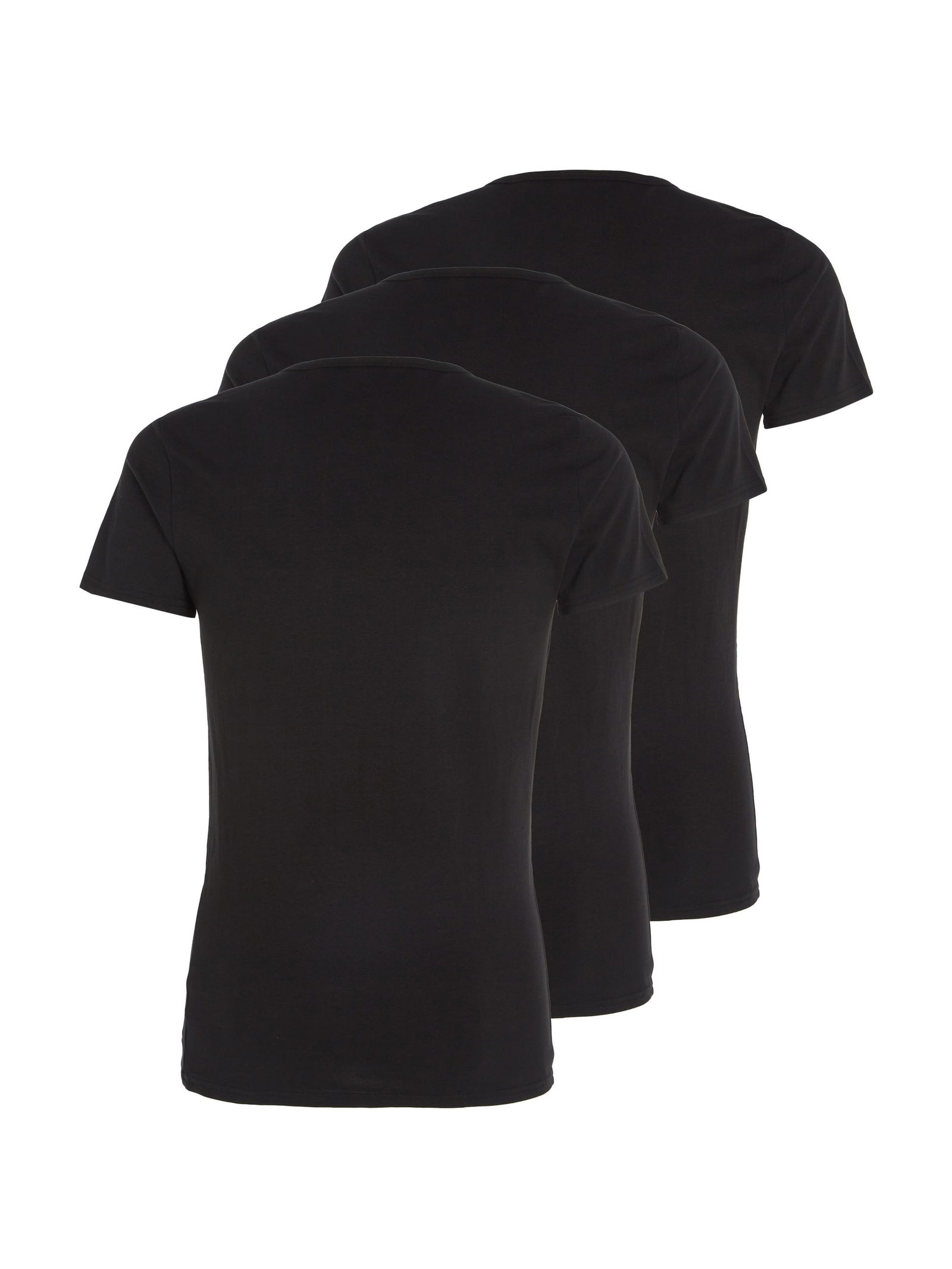  | STRETCH CN TEE SS 3PACK | XXL | BLACK