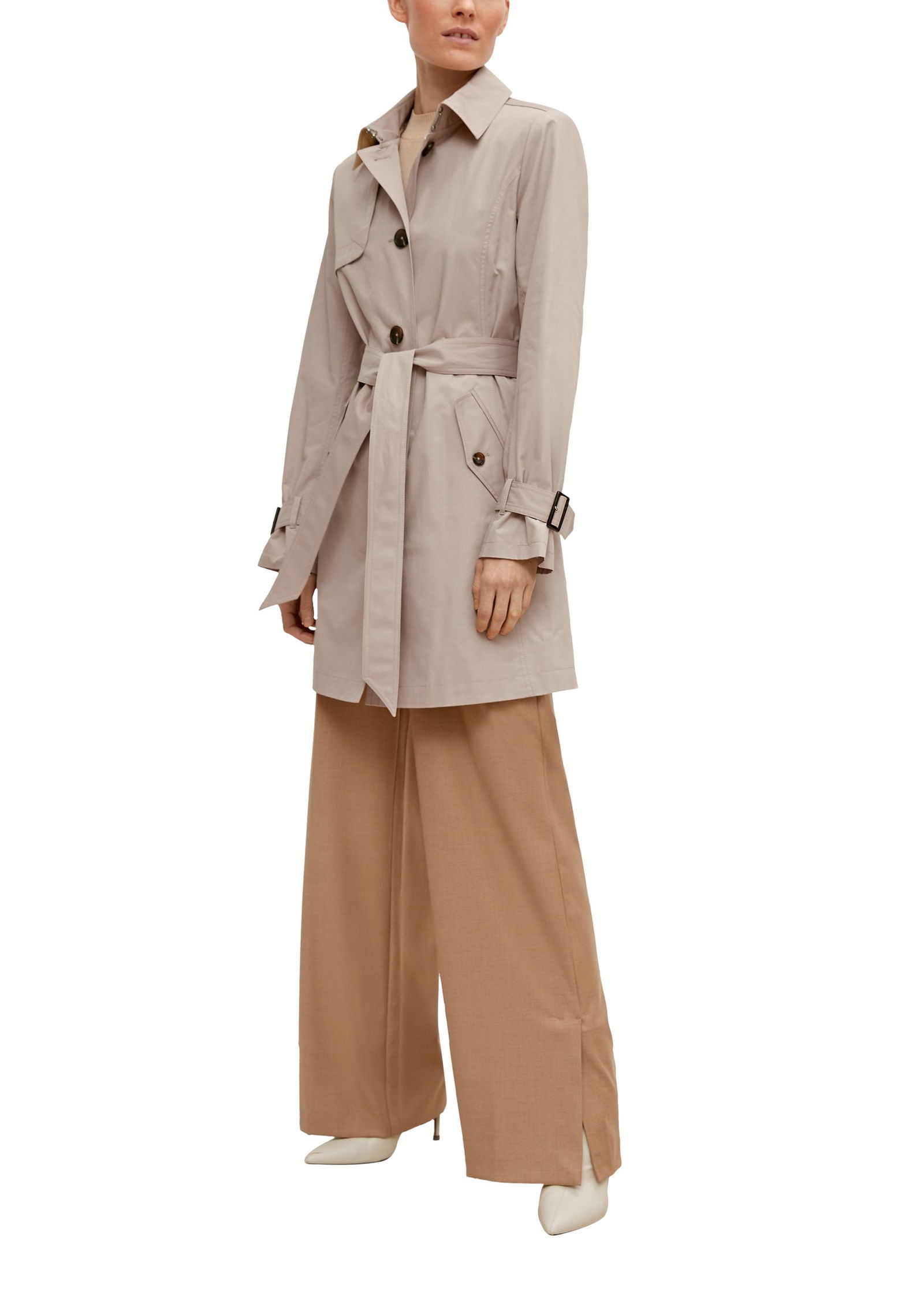 Comma |  Comma Klassischer Mantel  | 42 | beige