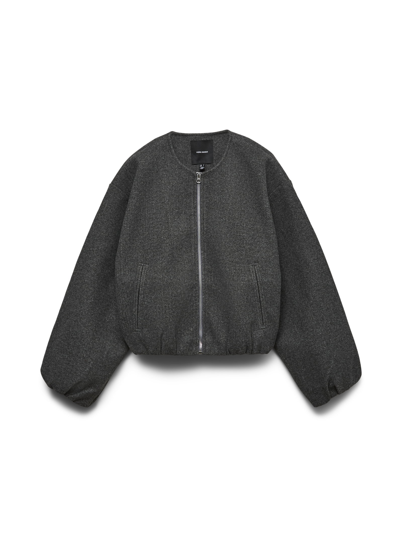 VMCHLOE LS BOMBER JACKET NOOS, Dark Grey Melange #1