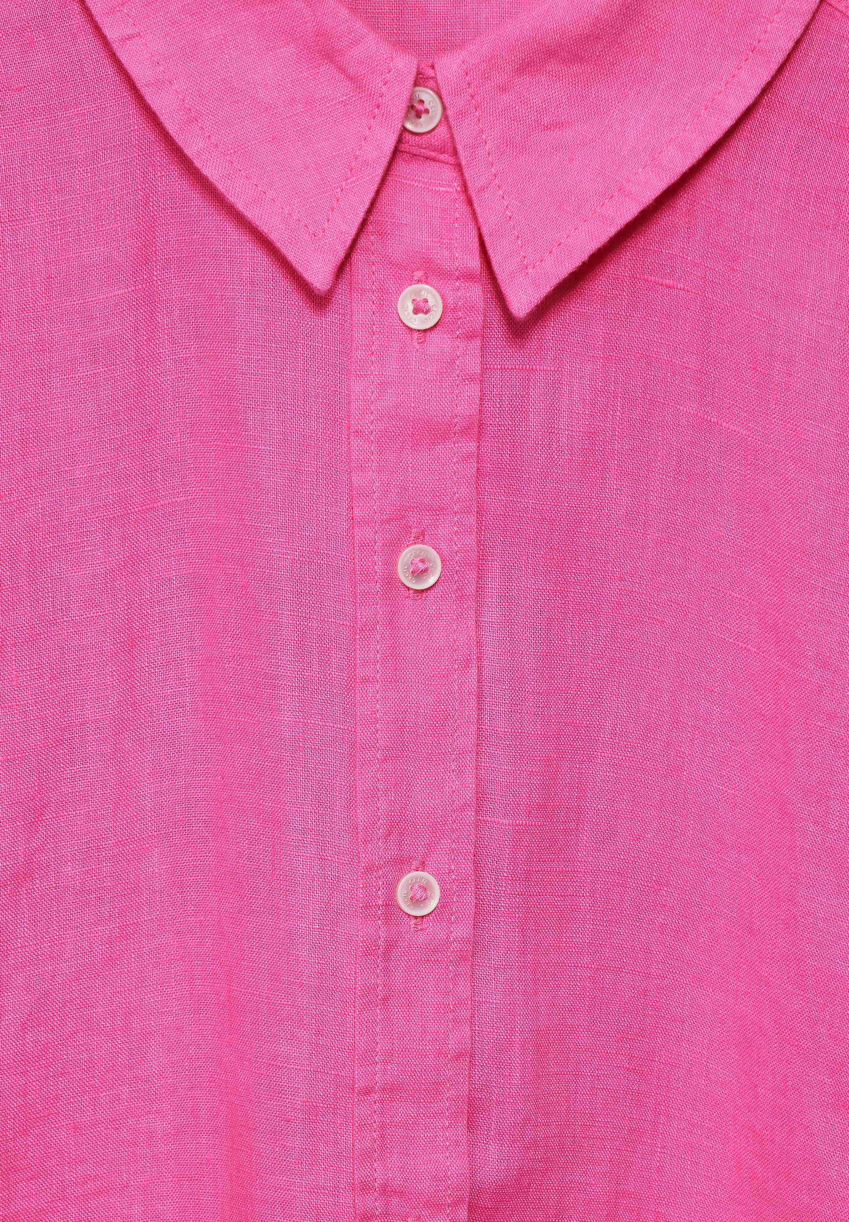 CECIL |  CECIL Bluse aus Leinen  | XXL | pink