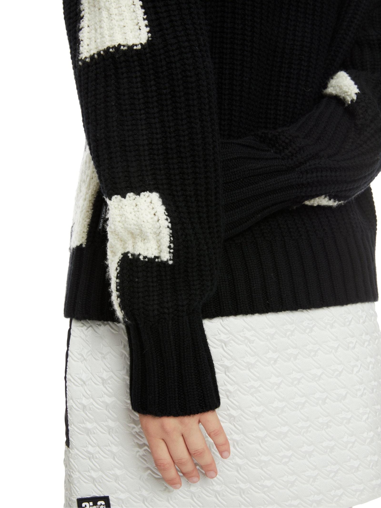 Marc Cain Sports Chickcheck-Sweater aus Wolle #6