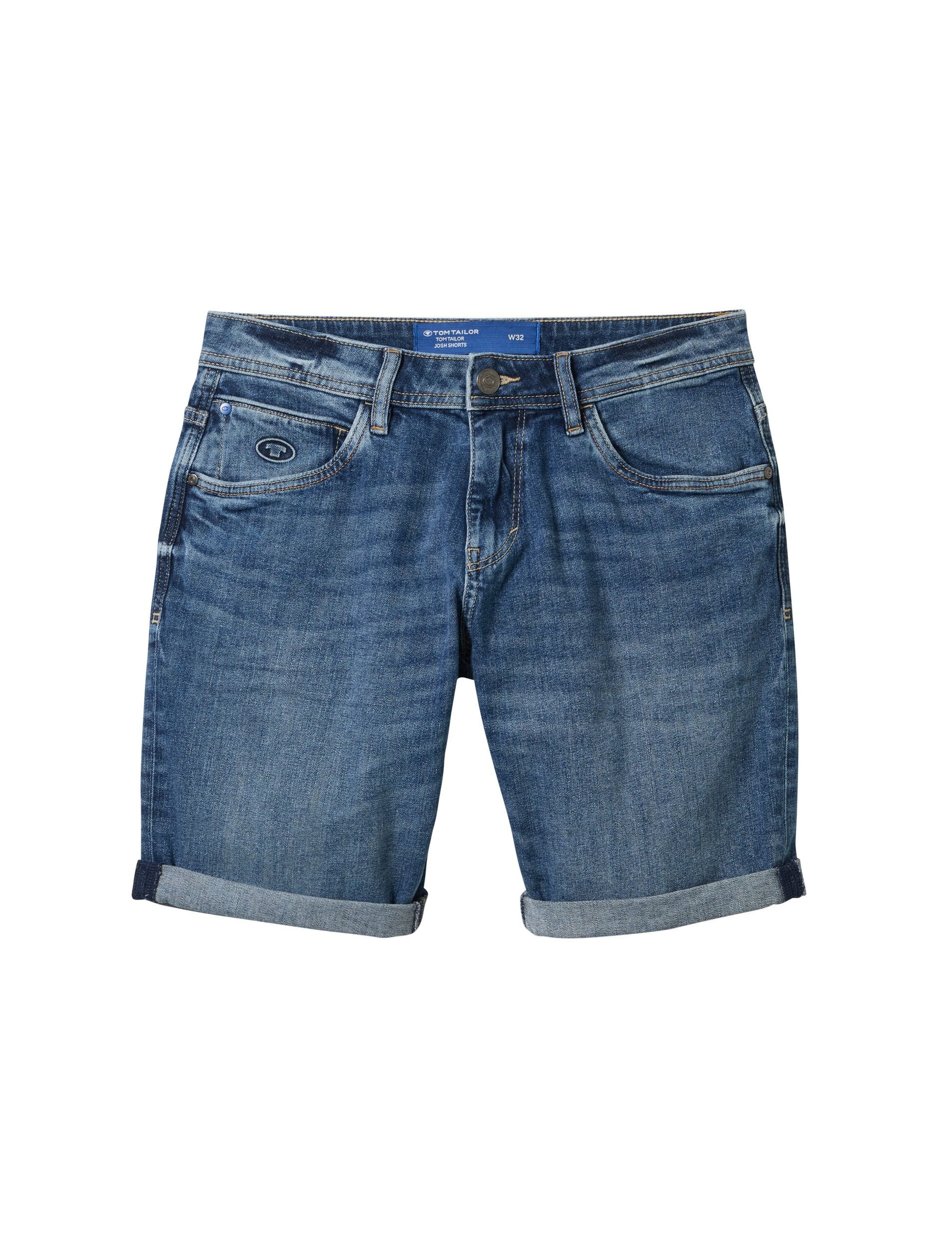 TOM TAILOR Bermuda Jeans Shorts Donna | Alexa Slim Fit | Con Risvolto E Tasche | Cotone Sostenibile
