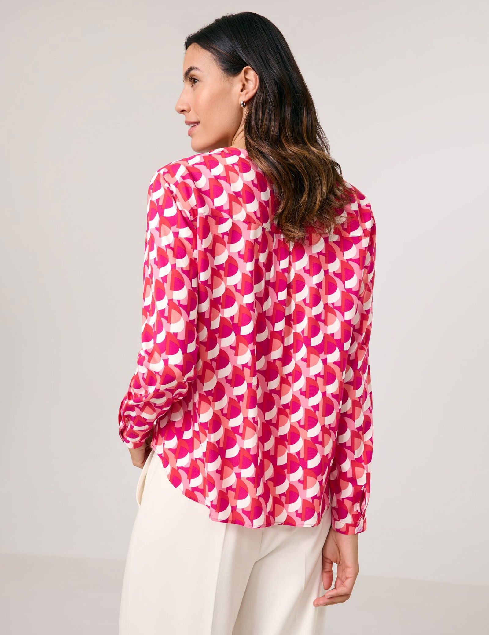 GERRY WEBER Collection |  GERRY WEBER Collection Druckbluse  | 46 | pink/orange/red aop