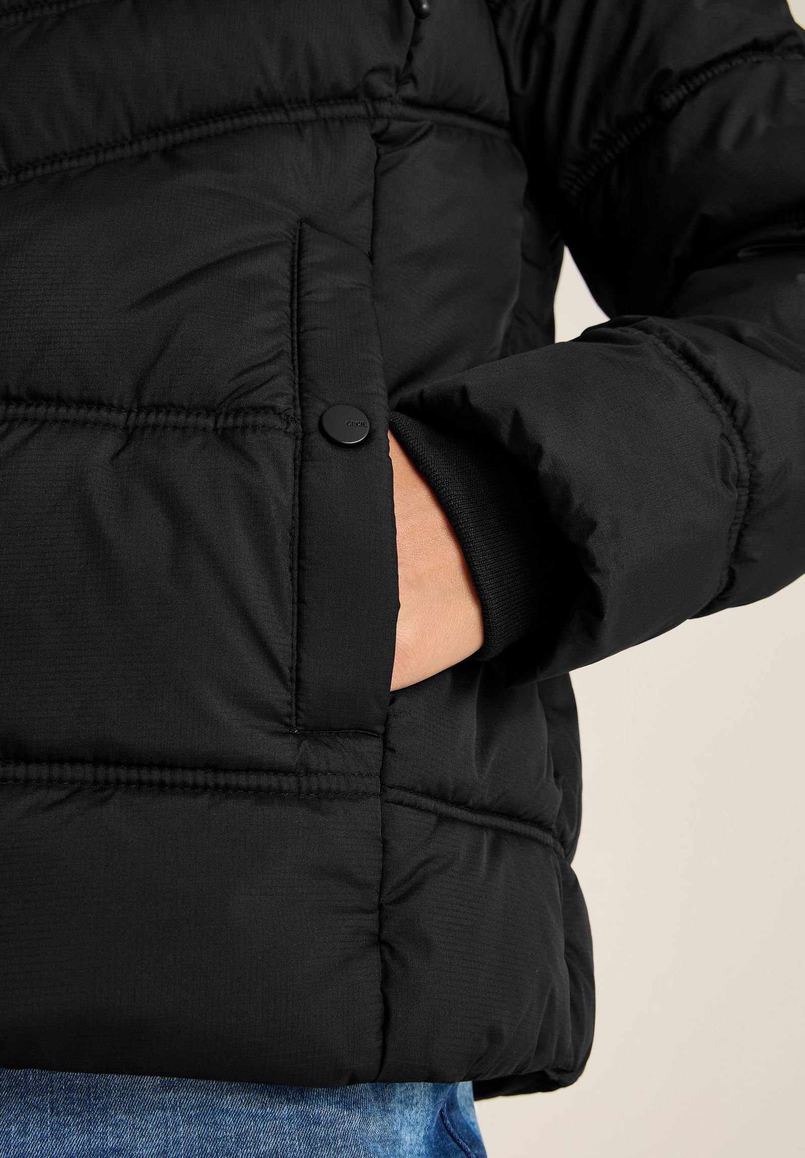 CECIL | CECIL Steppjacke | M | black
