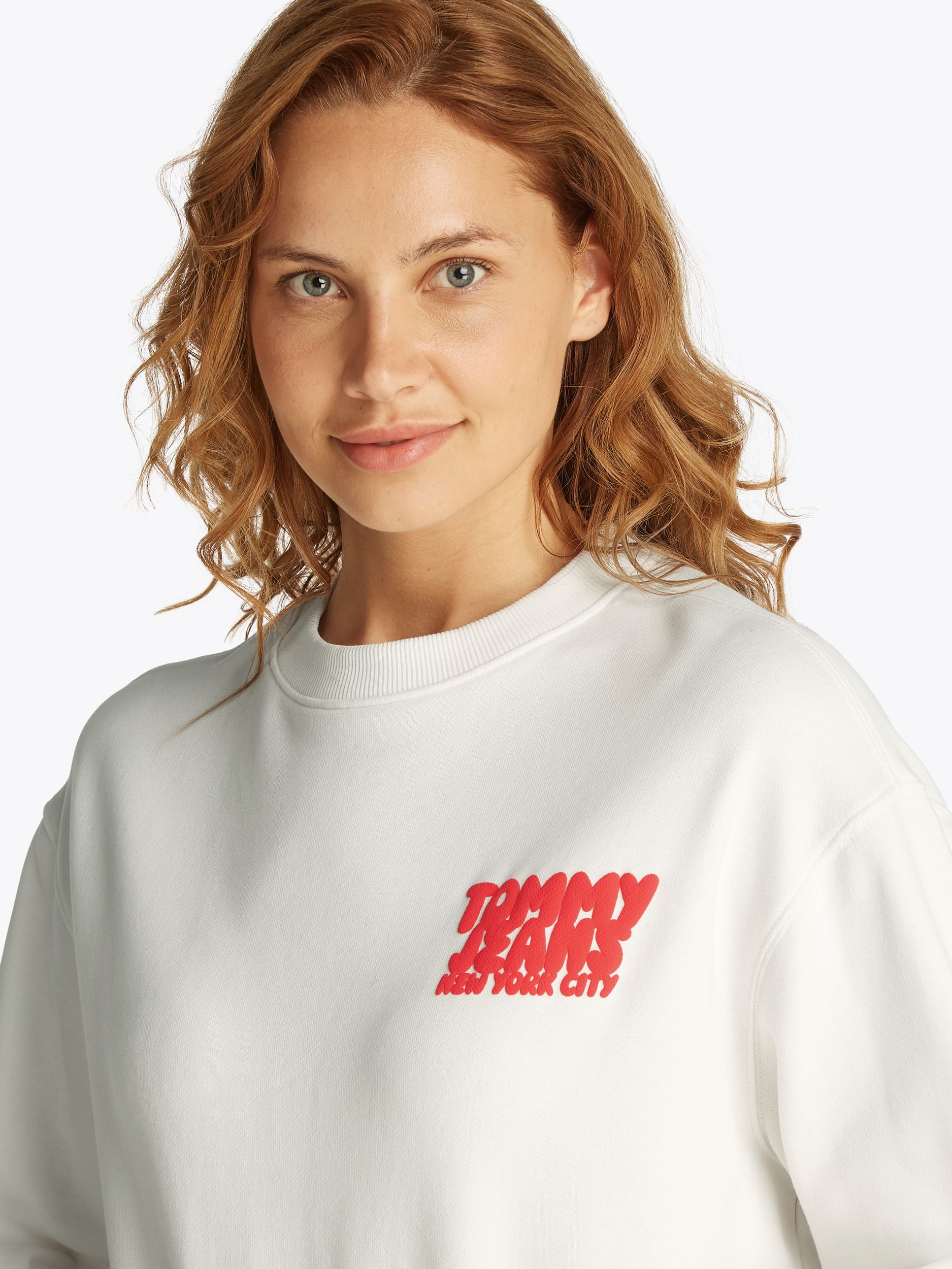 Tommy Jeans |  Tommy Jeans Sweatshirt  | S | ecru