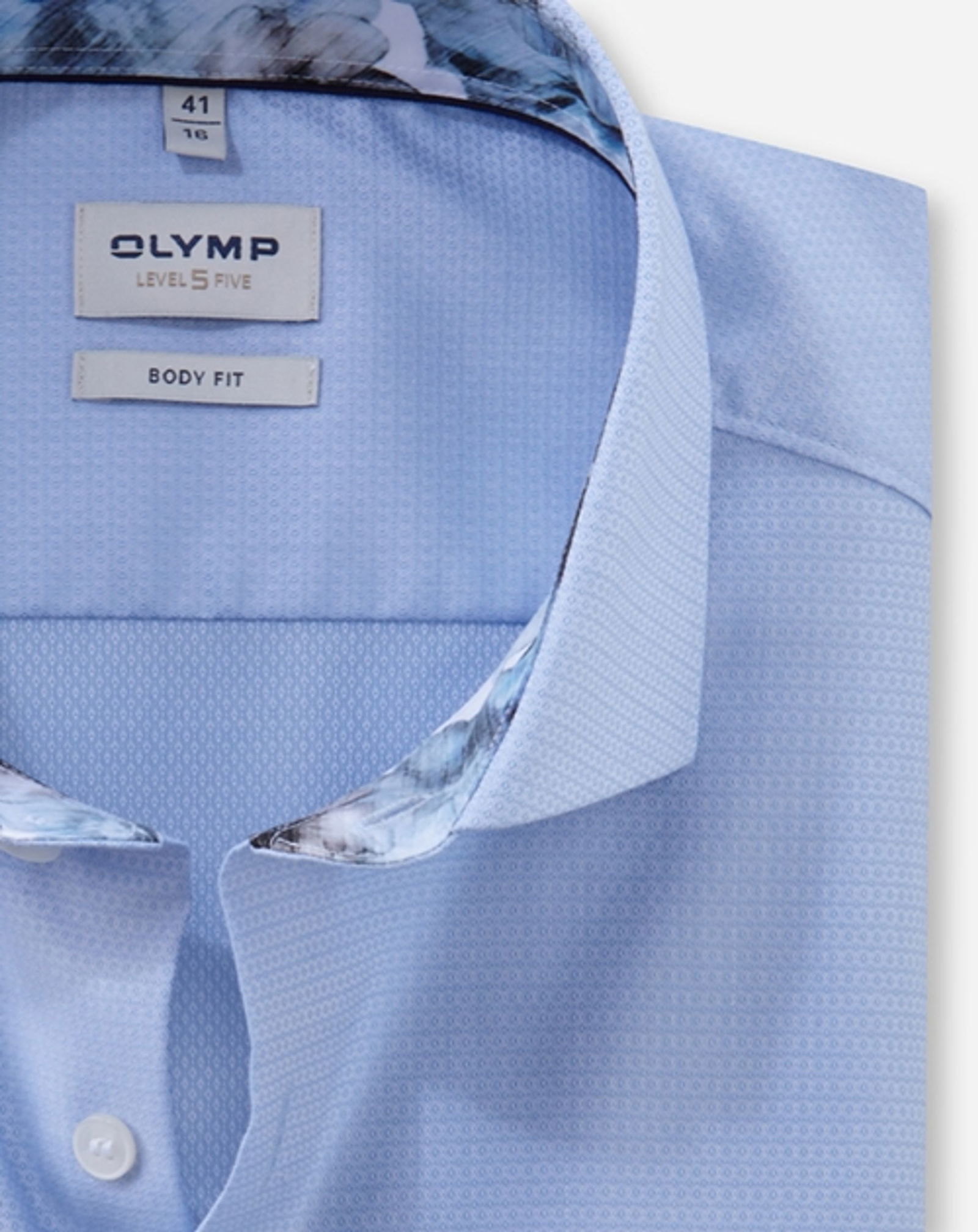 Olymp |  Olymp Hemd Modern Fit  | 43 | bleu