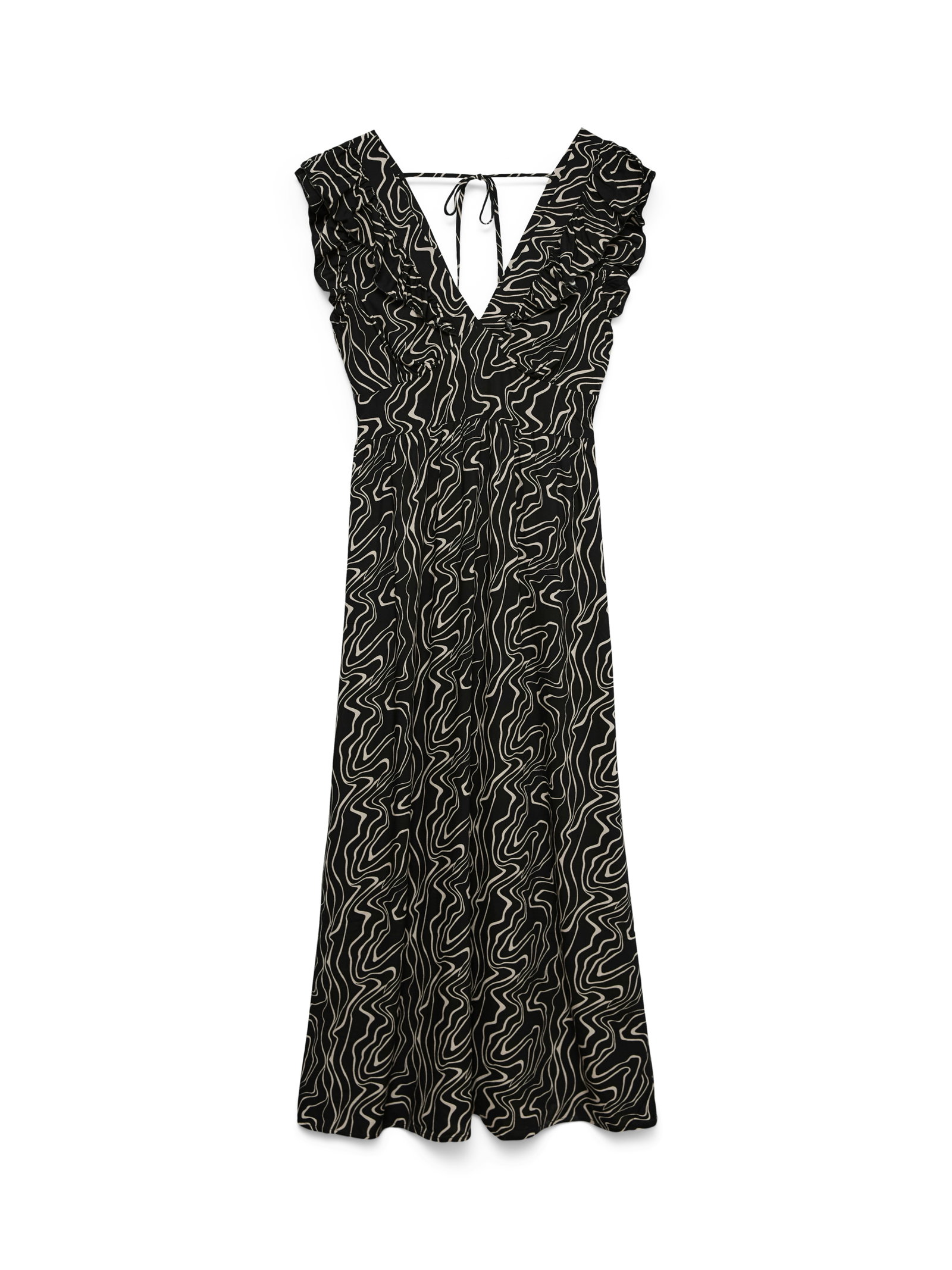 VMEASY JOY S/L DETAIL ANKLE DRESS W, Black/Dana #1