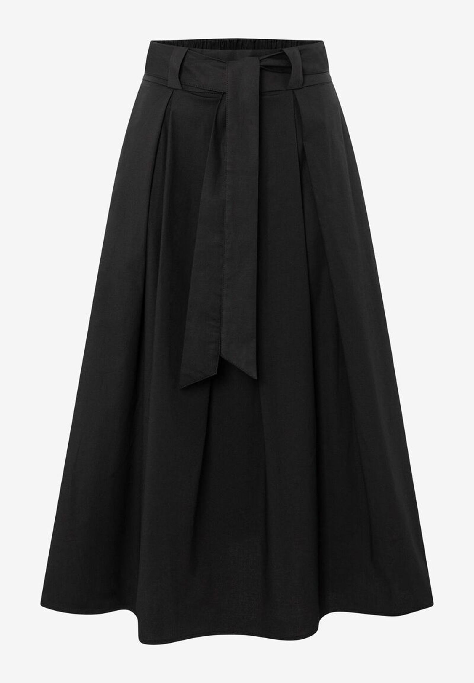  |  Poplin Print Skirt, black | 34 | schwarz