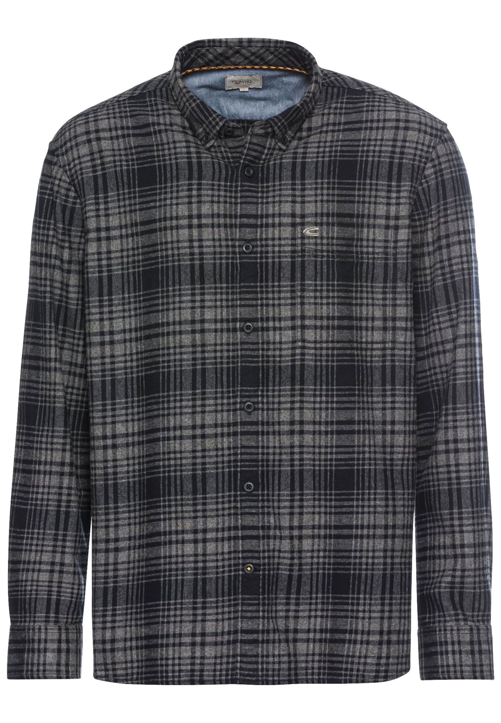 Camel Active |  Camel Active Hemd Regular Fit  | M | thunderstorm