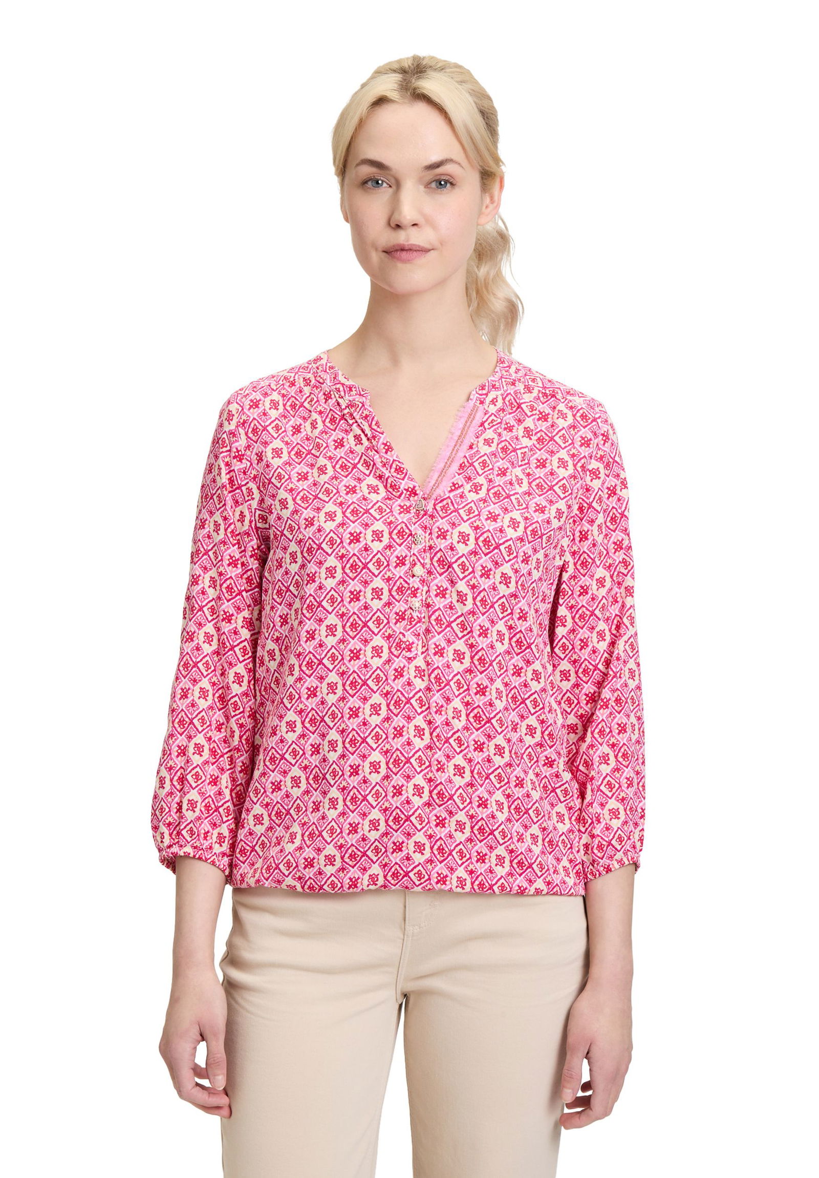 Cartoon |  Cartoon Druckbluse  | 46 | pink/rosa