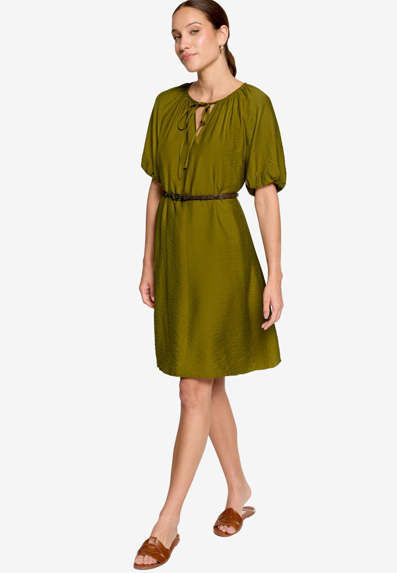 Kleid Kurz 1/2 Arm, Fir Green #2