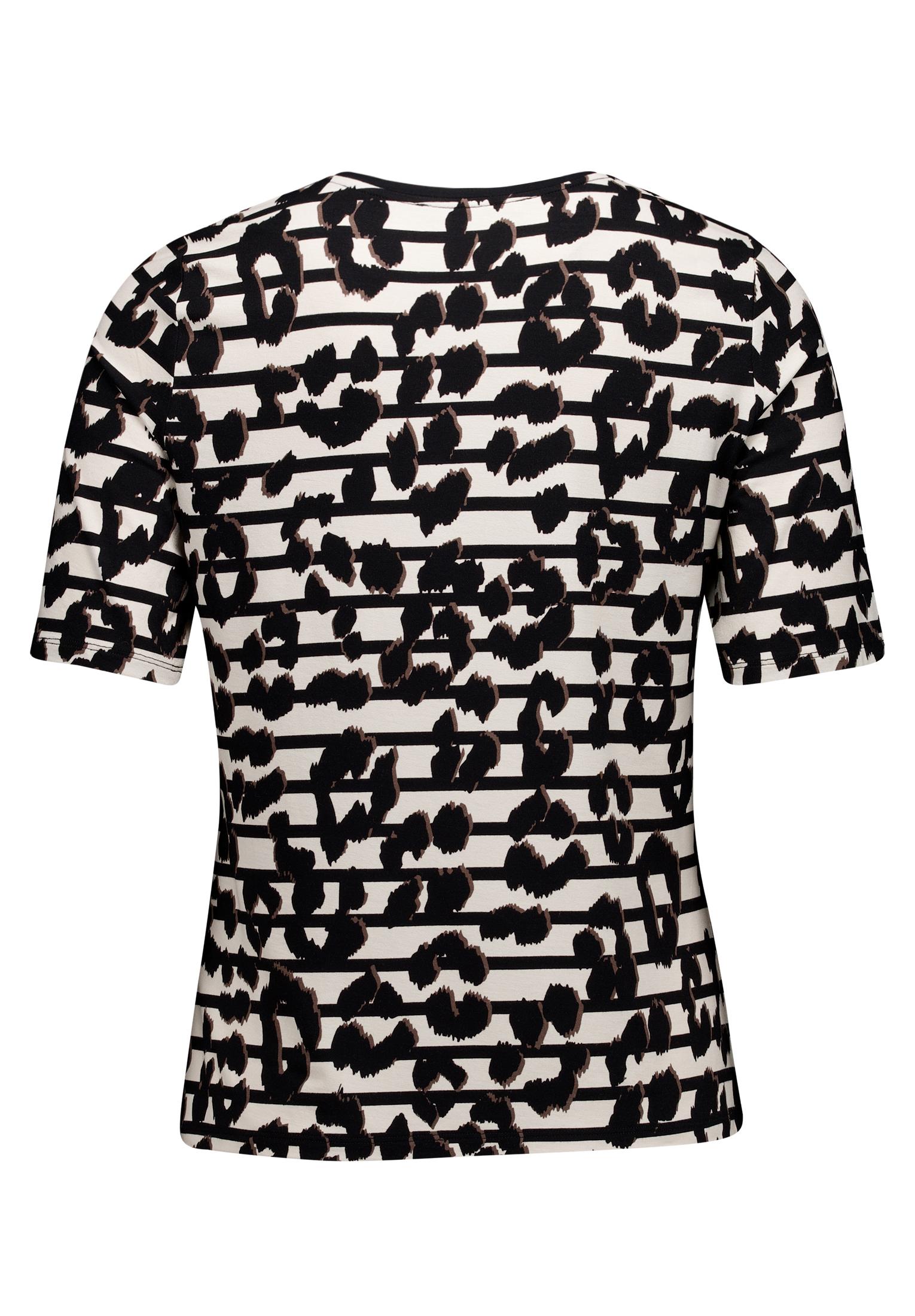 Shirt Kurz 1/2 Arm, Beige/Black #2