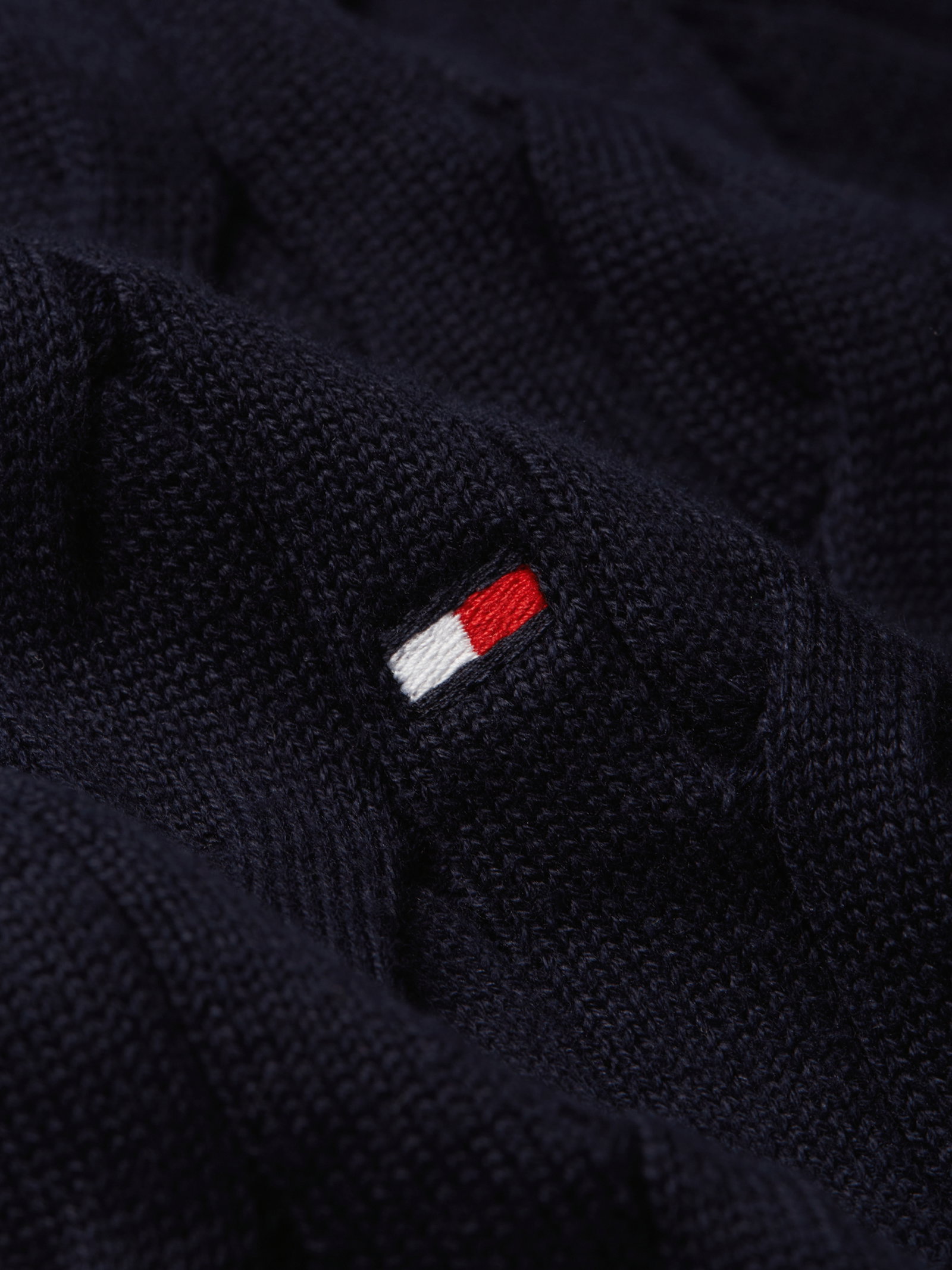 CLASSIC COTTON CABLE CREW NECK, BLUE #9