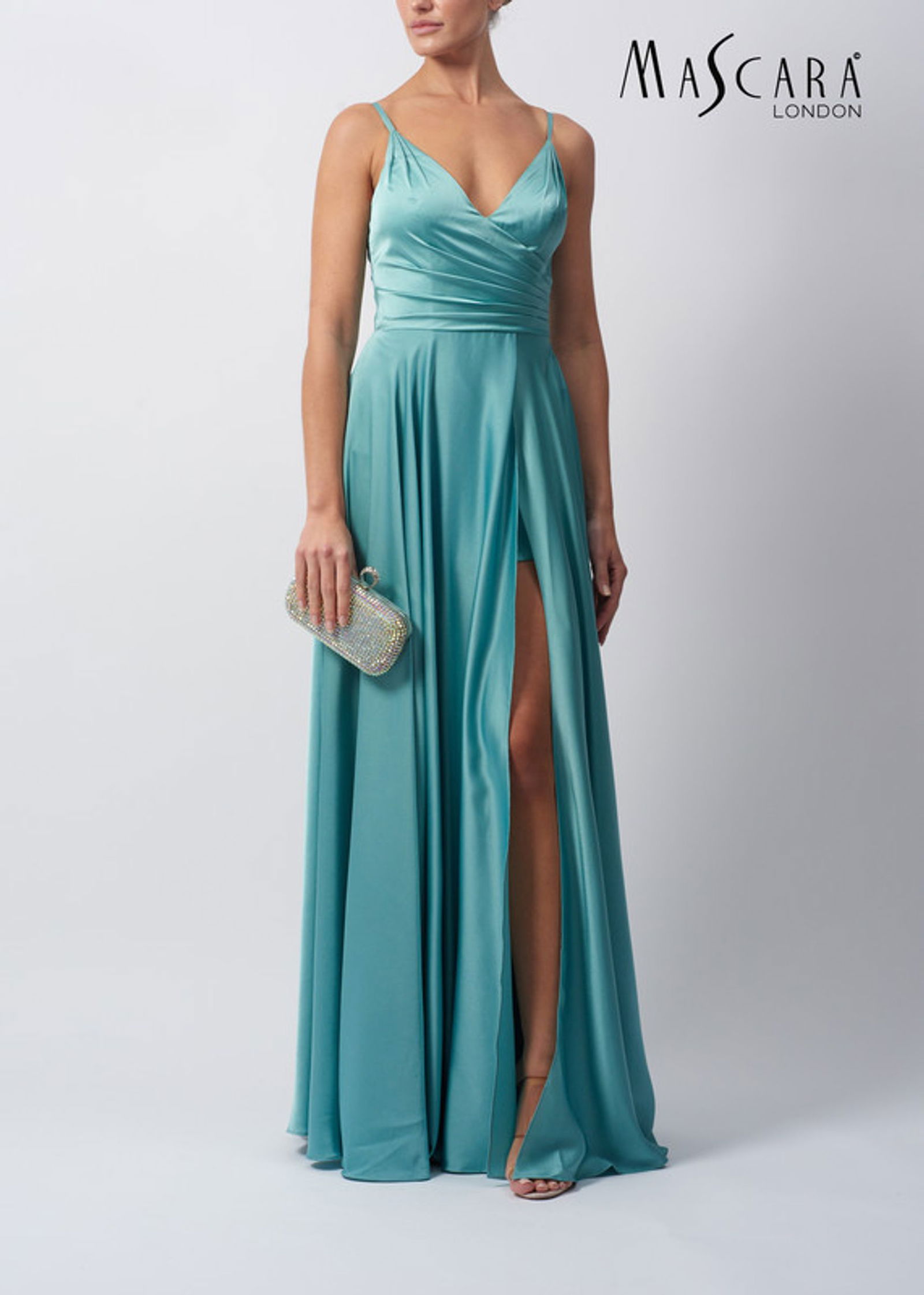 Mascara London |  Mascara London Langes Kleid  | 38 | misty green
