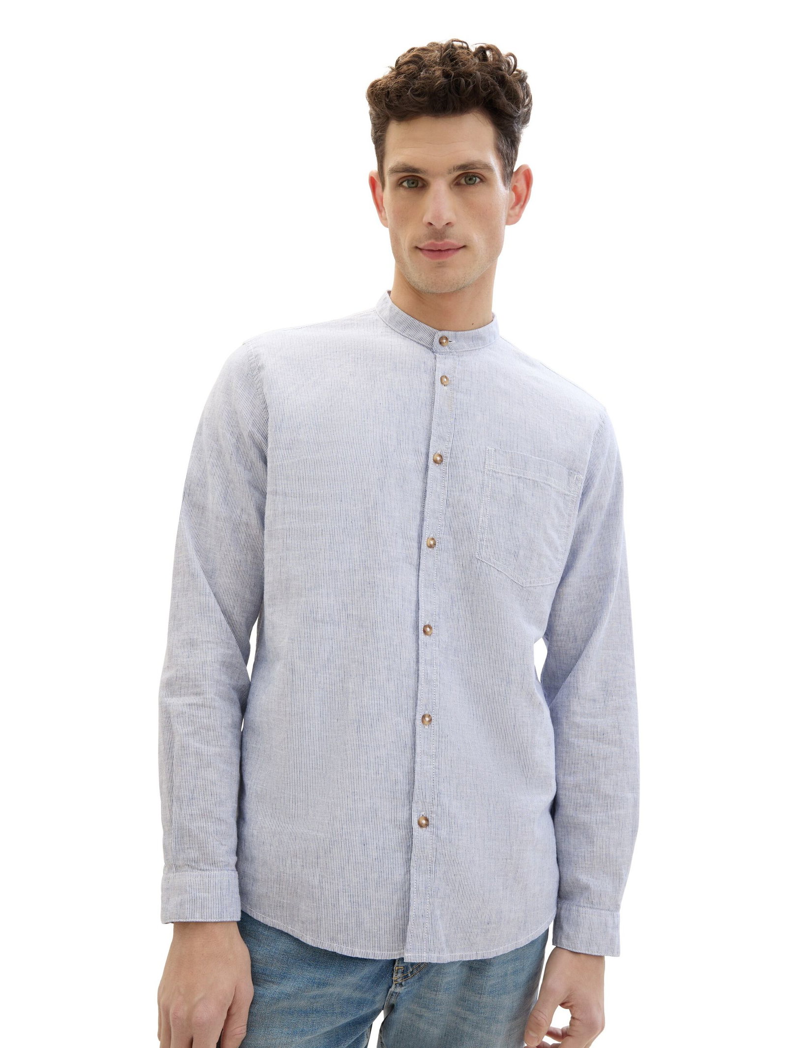 Tom Tailor |  Gestreiftes Hemd | XXL | blue fine stripe