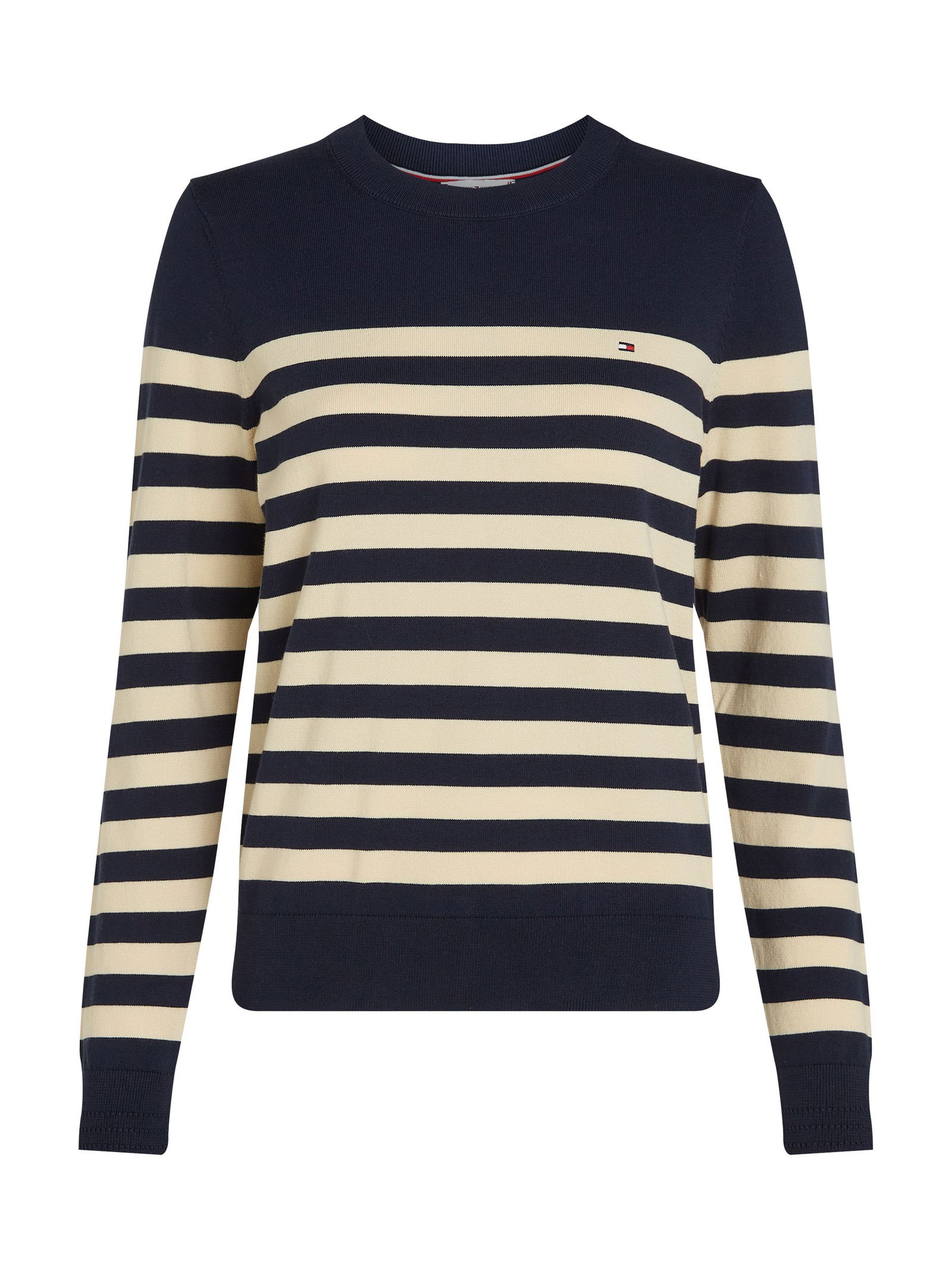Tommy Hilfiger |  Tommy Hilfiger Pullover  | L | breton ecru/desert sky