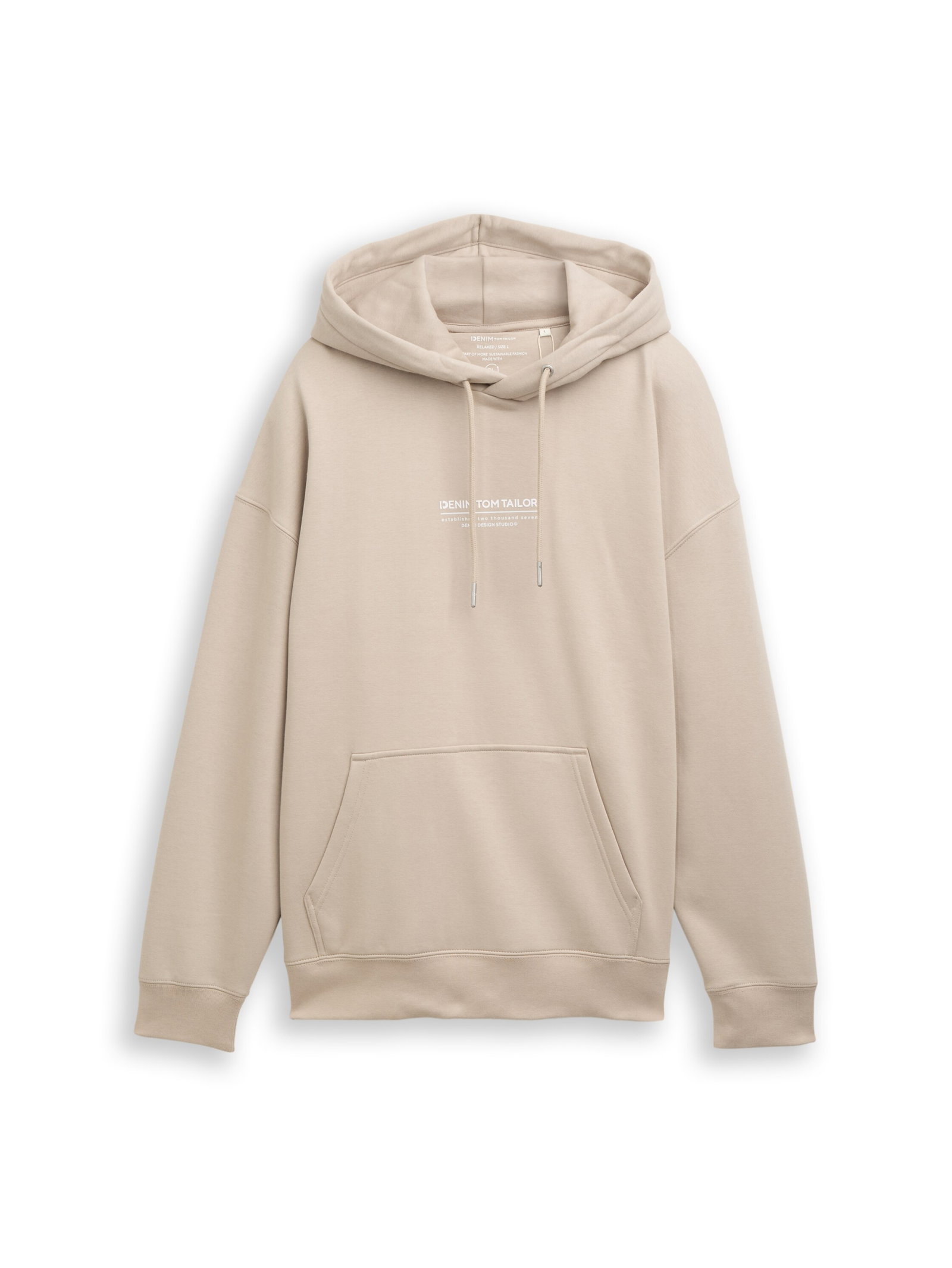 Relaxed Hoodie Sweatshirt mit Logo-Print #1