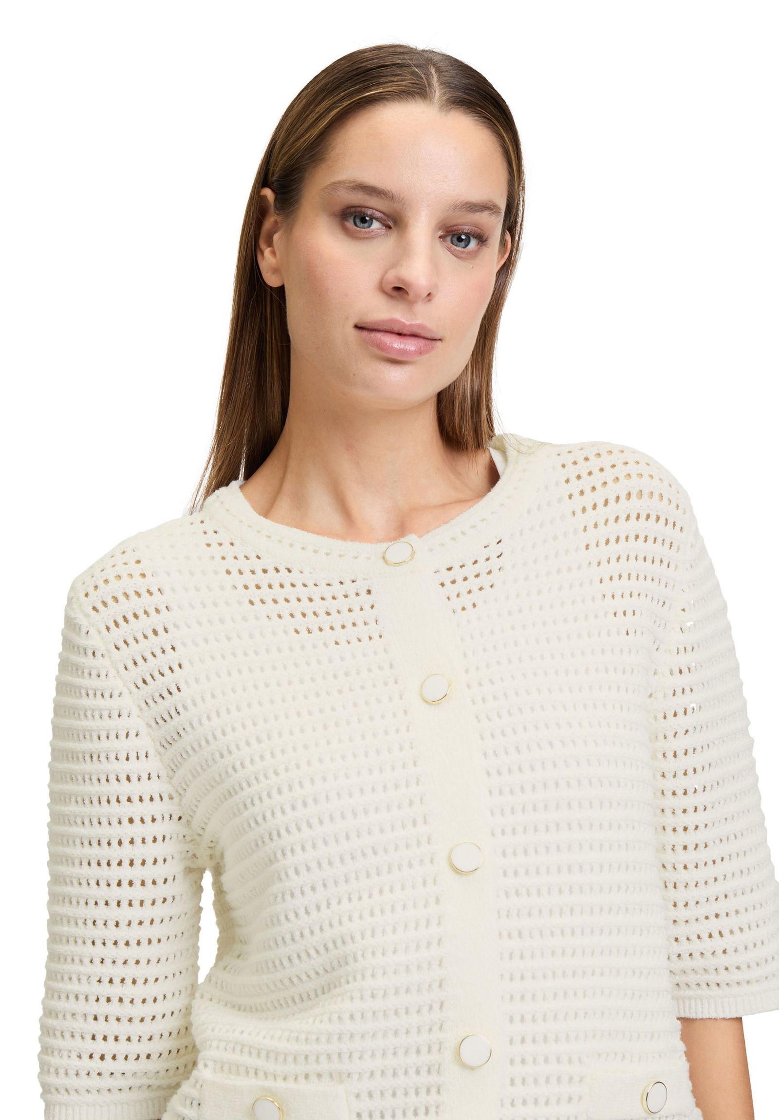 Betty & CO | Betty & CO Strickjacke | Cardigan | 38 | rohweiß