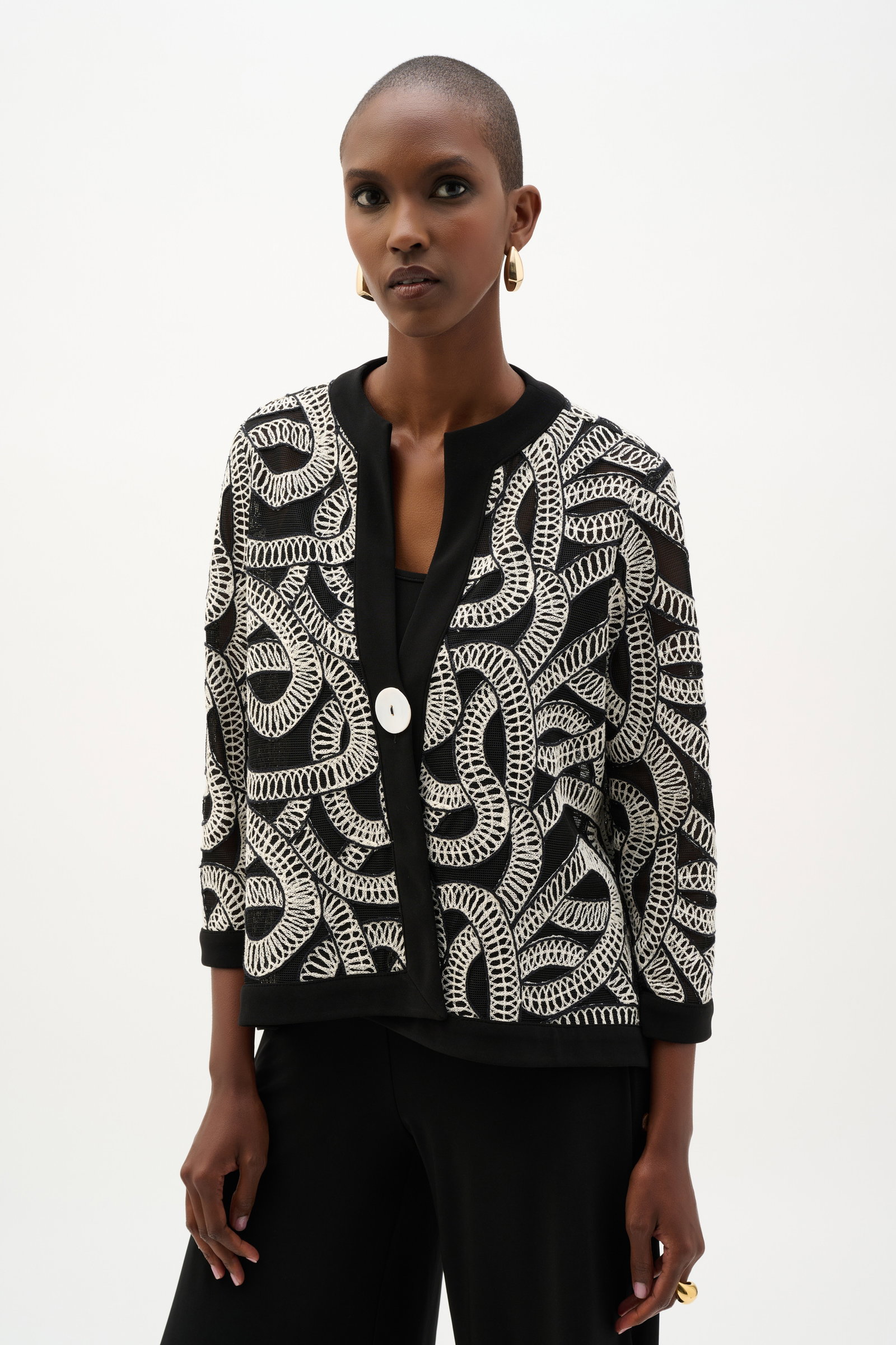 Joseph Ribkoff Jacke Blazer-Mantel mit abstraktem Muster #1